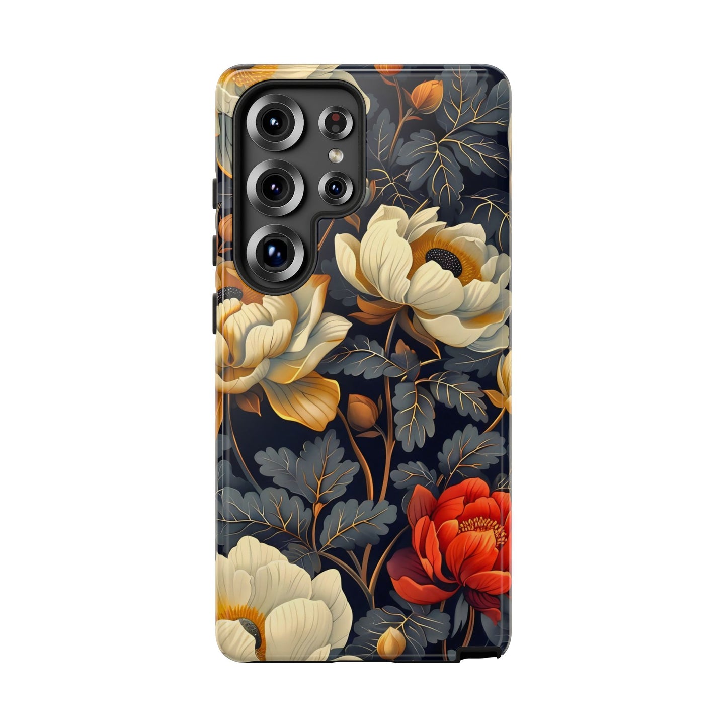Floral Phone Case - Tough Cases, Stylish Mobile Cover, Flower Design, Holiday Gift, Trendy Accessory, Eco-Friendly Case