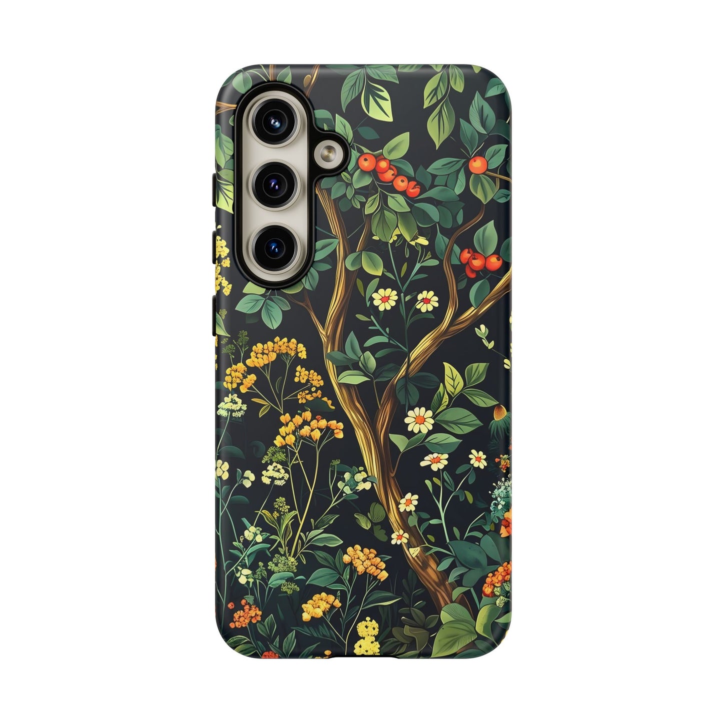 Floral iPhone Case, Nature Inspired Tough Case, Botanical Phone Cover, Eco-Friendly Gift, Unique Floral Design