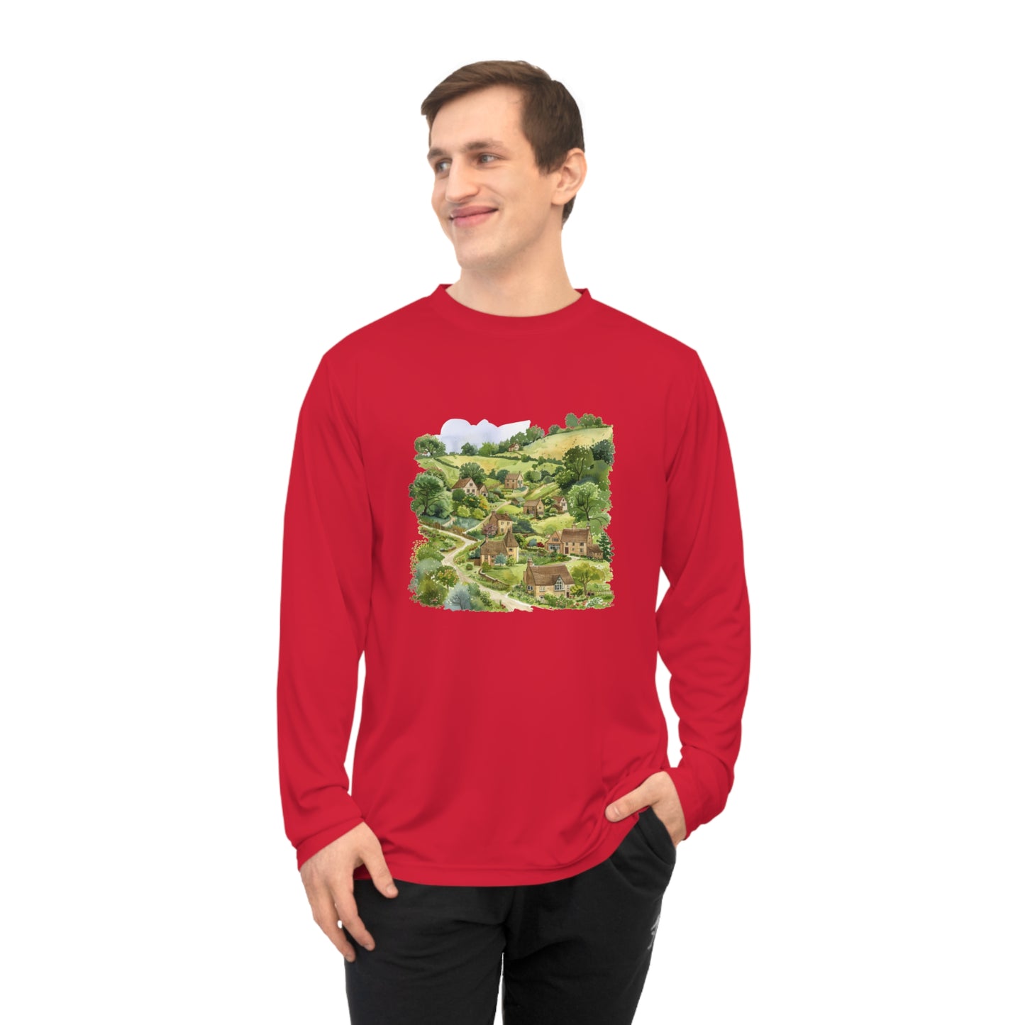 Unisex Performance Long Sleeve Shirt - Breath-taking London's view