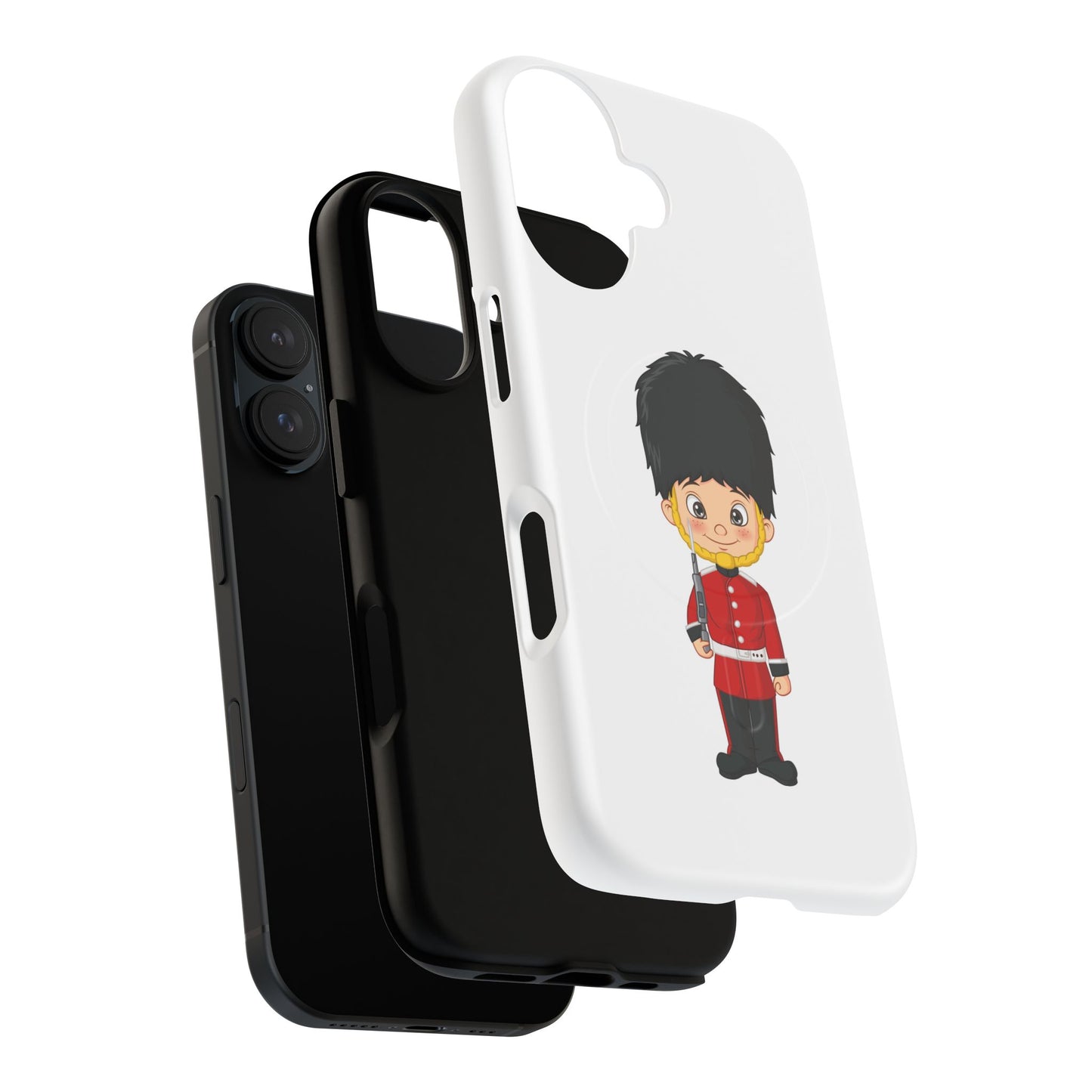Cute Royal Guard Magnetic Phone Case, Kid's Phone Cover, Tough Magnetic Cases, Unique Gift for Kids, Birthday Gift Ideas