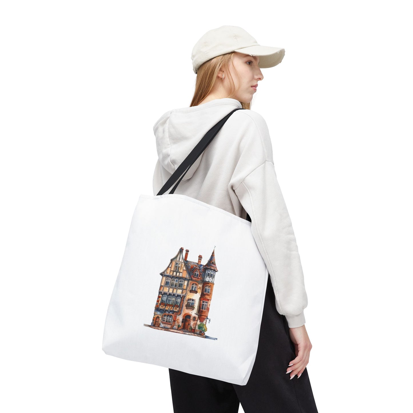 Charming Illustrated Tote Bag, Perfect for Shopping, Beach Days, Eco-Friendly, Gift for Gardeners, Art Lovers, Travel Essential