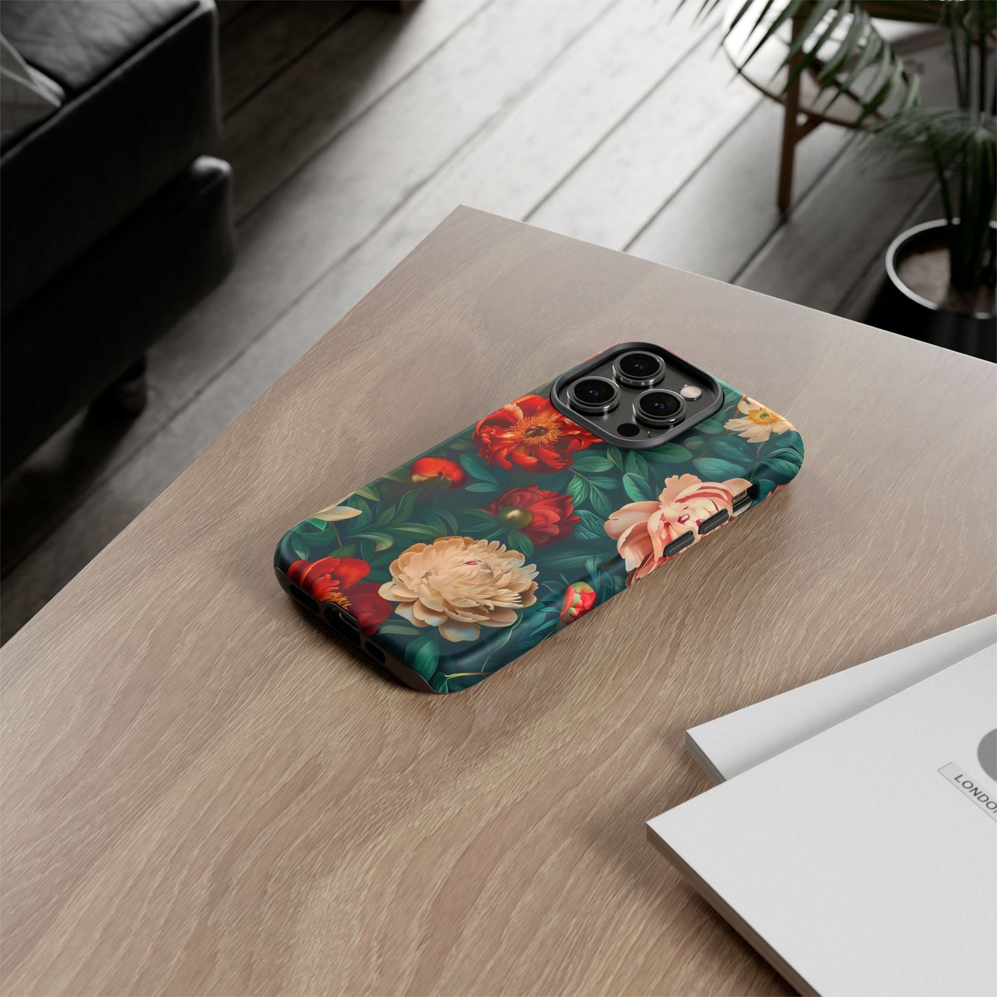 Floral Phone Case - Tough Cases, Vibrant Protection, Gift for Her, Cute Floral Design, Trendy Accessory, Perfect for Spring