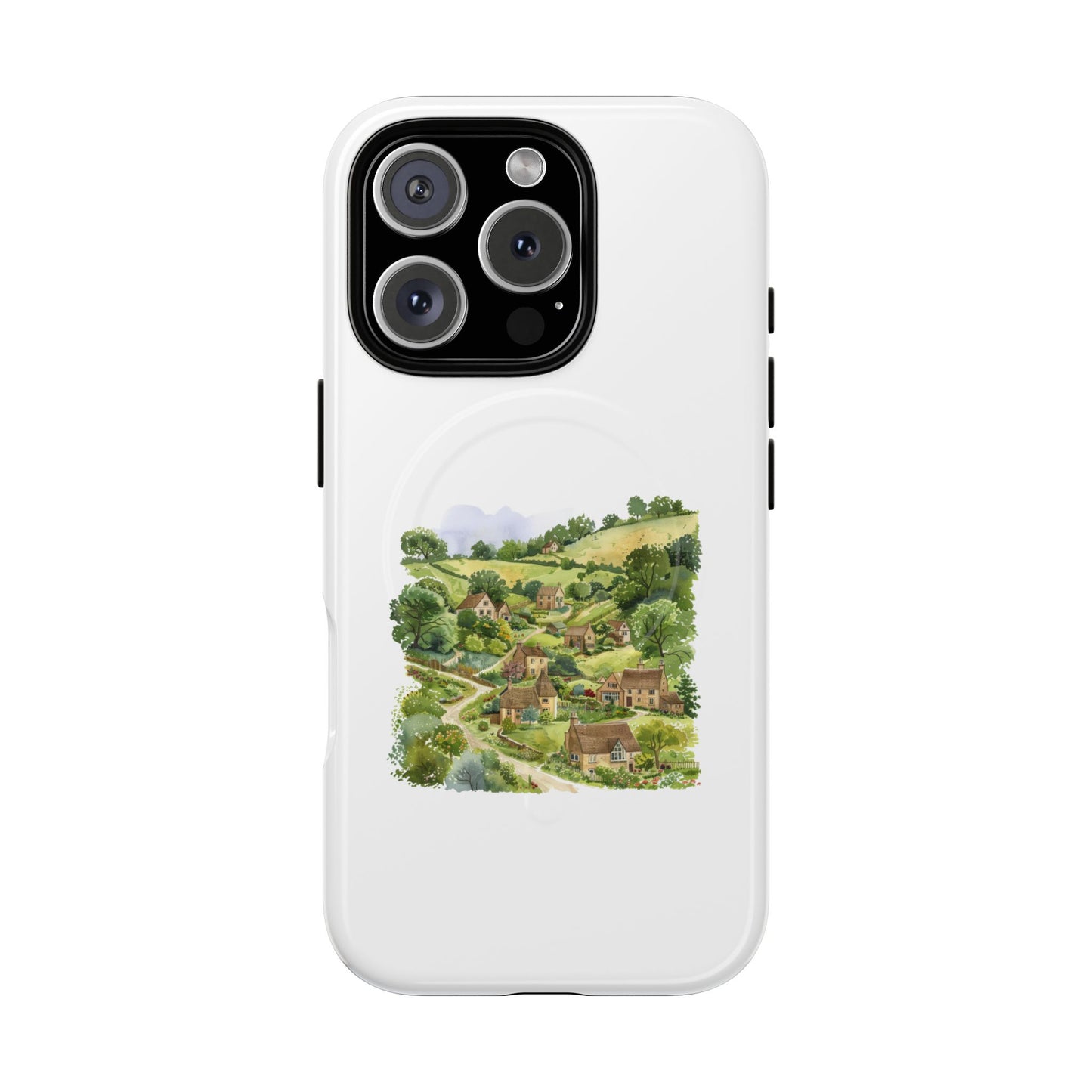 Countryside Scene Magnetic Phone Case, Nature Lover Gift, Customized Phone Cover, Outdoor Adventure Accessory, Eco-Friendly Design