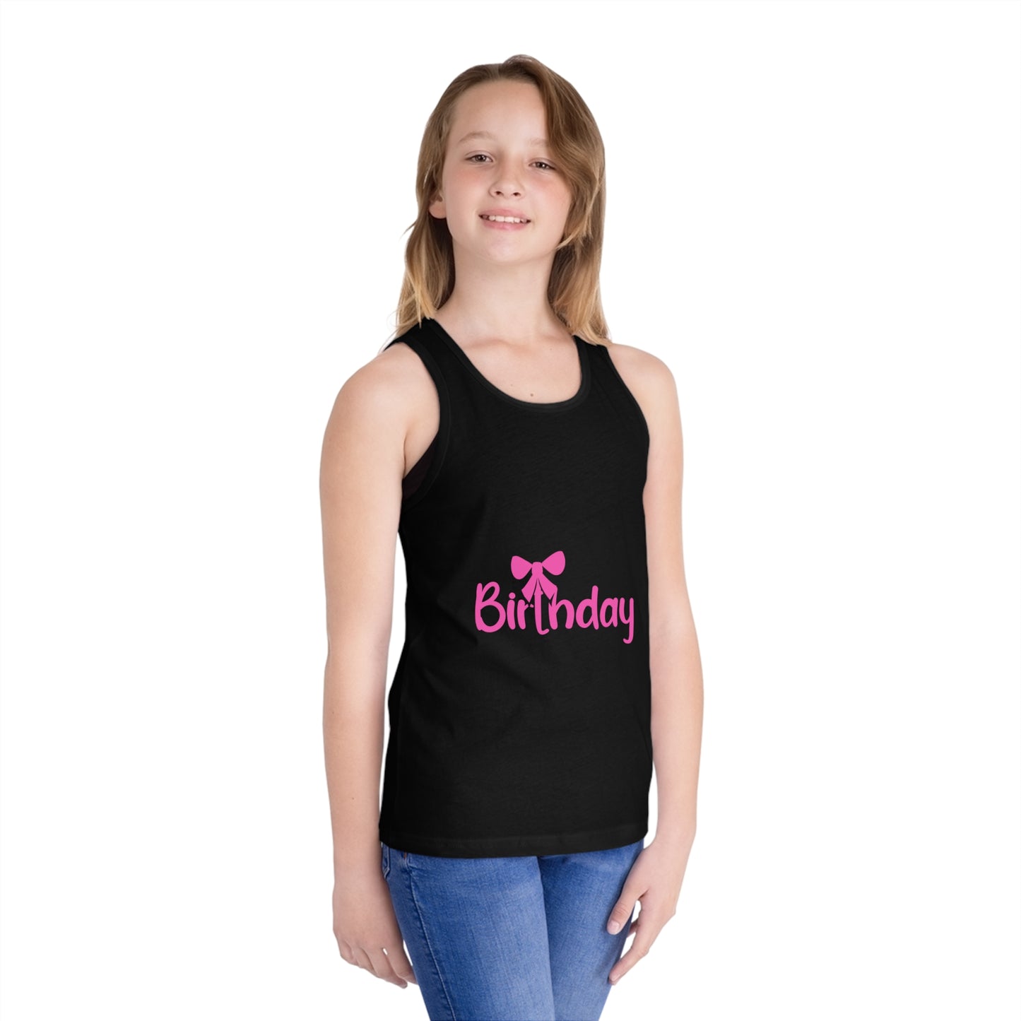 Birthday Girl Kid's Jersey Tank Top – Perfect for Celebrations!
