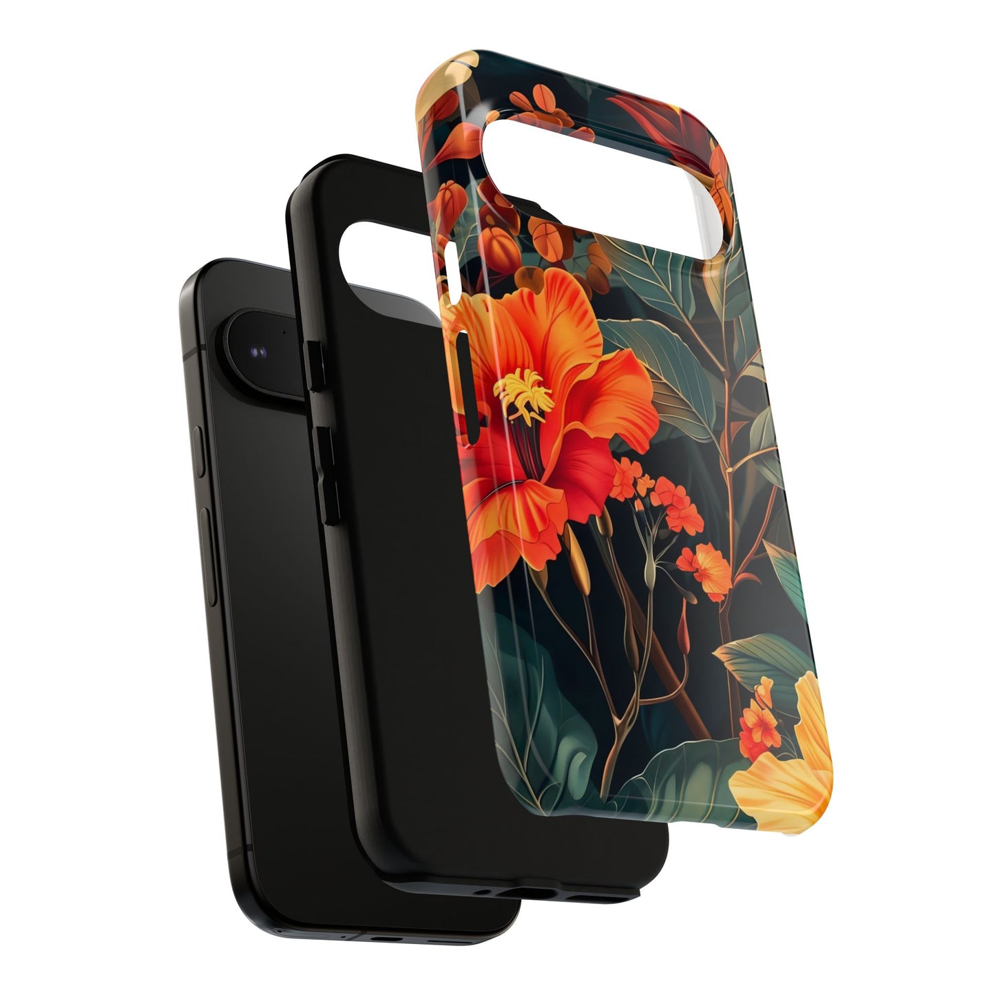 Tough Floral Phone Case | Tropical Vibe, Gift for Nature Lovers, Summer Beach Accessory, Floral Pattern, Trendy Phone Accessories