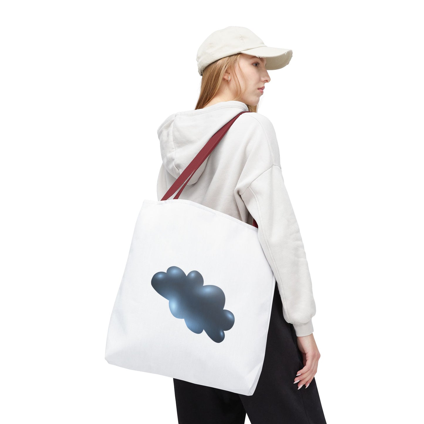 Cloud-Themed Tote Bag, Stylish Carry-All for Everyday Use, Gift for Nature Lovers, Trendy Accessory, Eco-Friendly Bag