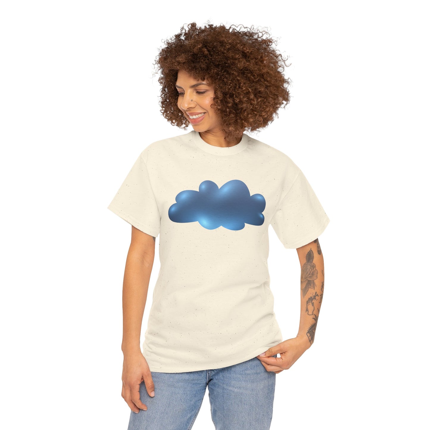 Unisex Heavy Cotton Tee - Serene Cloudscape