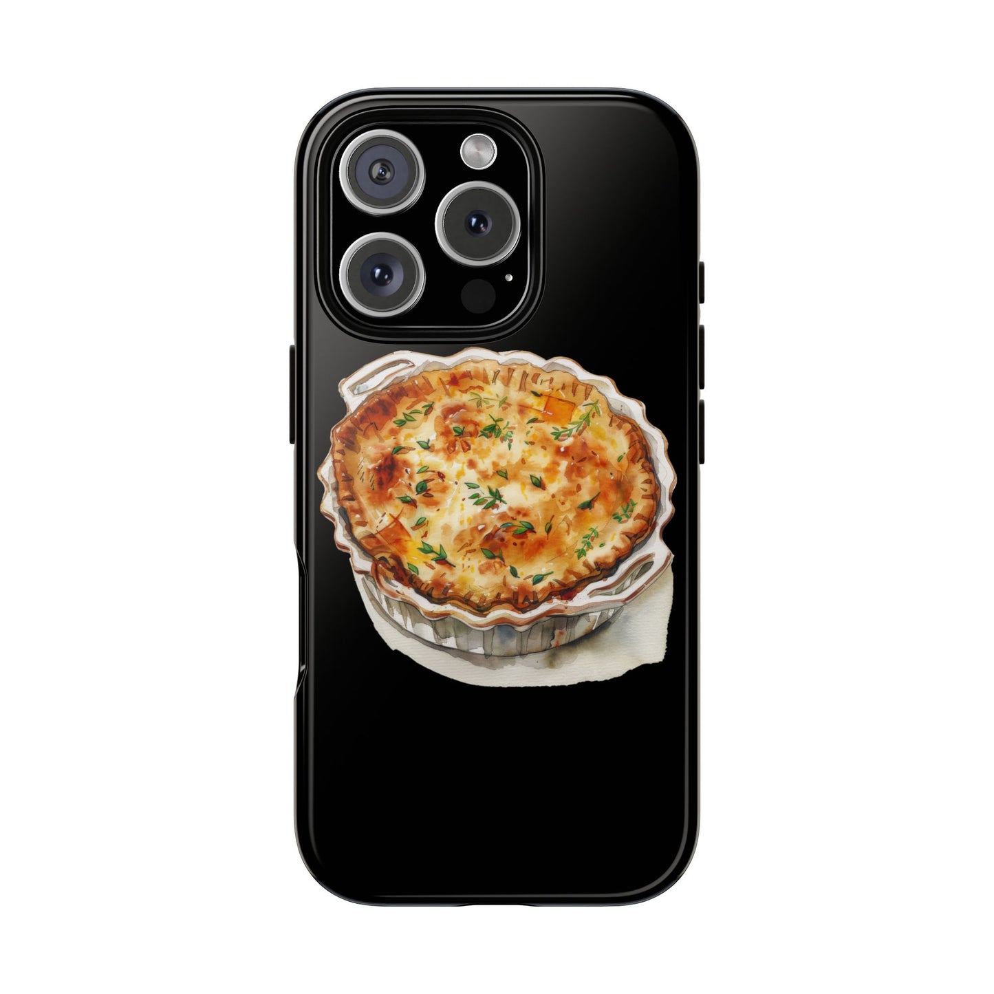 Quiche Phone Case - Funky Kitchen Decor, Foodie Gift, Chef Accessories, Culinary Art, Quirky Phone Cover