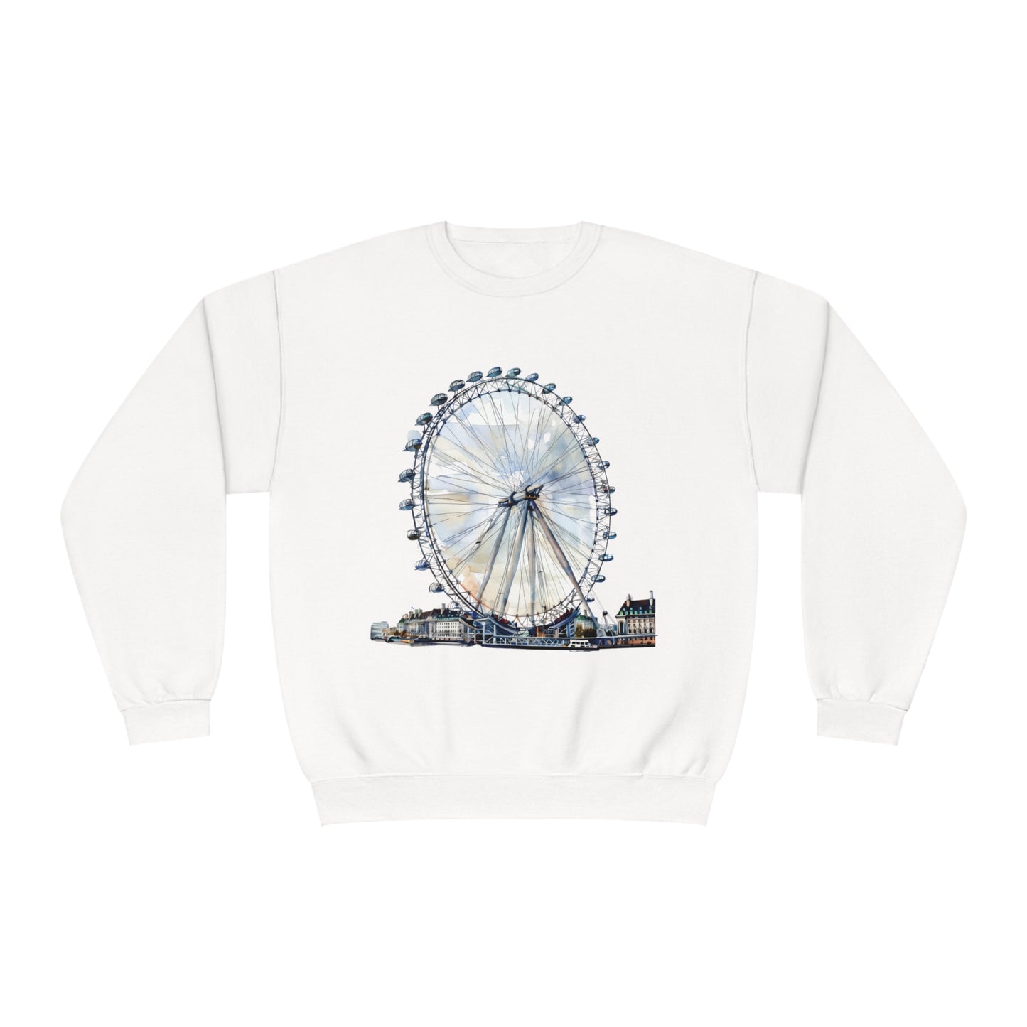 Unisex NuBlend® Crewneck Sweatshirt - London Eye - Iconic Ferris