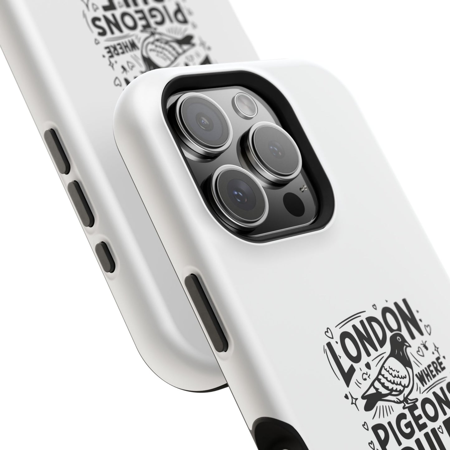 London Pigeons Rule Magnetic Tough Cases - Stylish Phone Protection for City Lovers