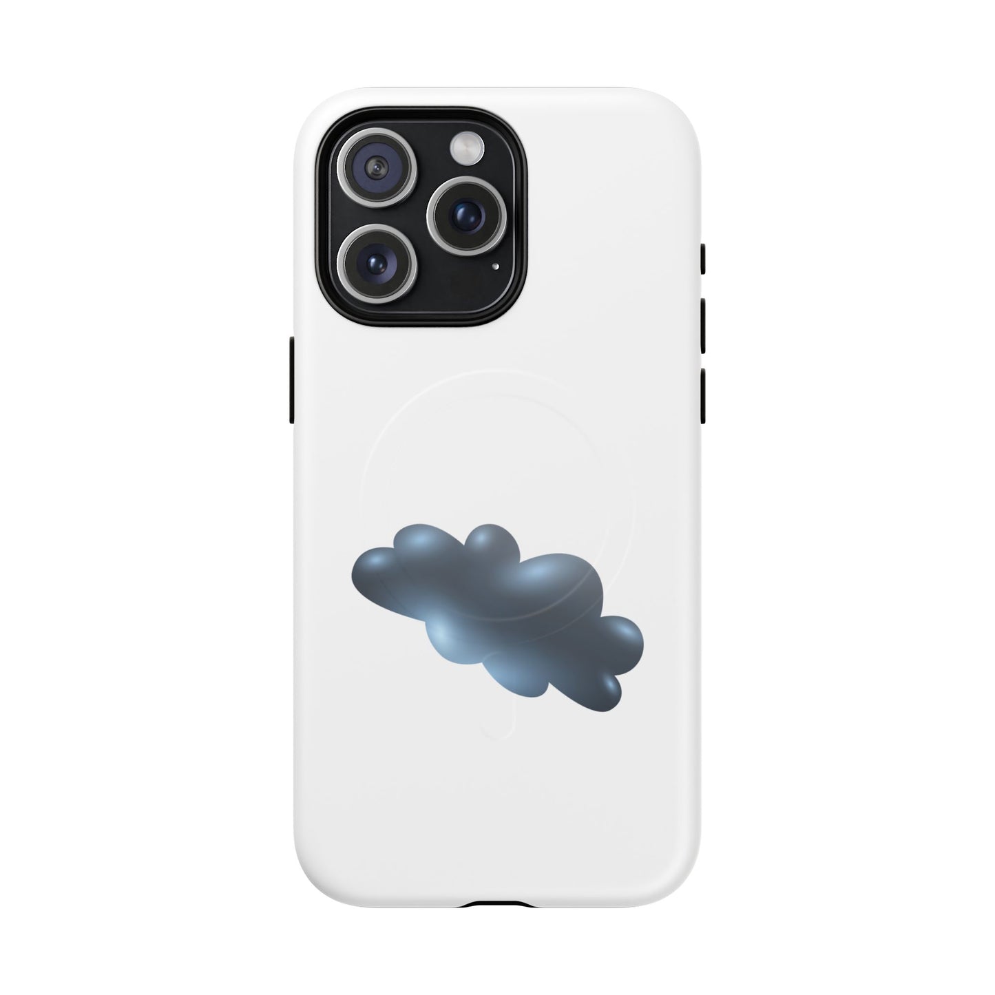 Stylish Magnetic Phone Case, Tough Protective Case, Cloud Design Phone Cover, Unique Gift for Tech Lovers, Trendy Mobile Accessories