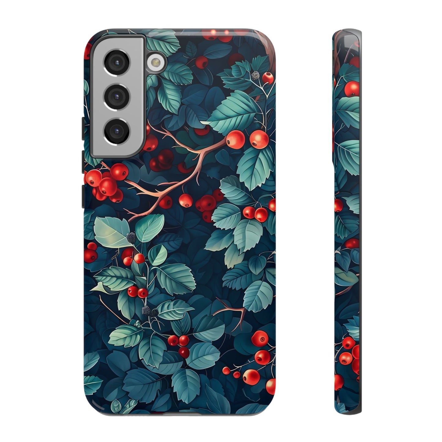 Berry Blossom Phone Case - Nature Lover's Gift, Floral Design, Cute Accessory for Spring, Unique Tech Cover, Perfect for Holidays