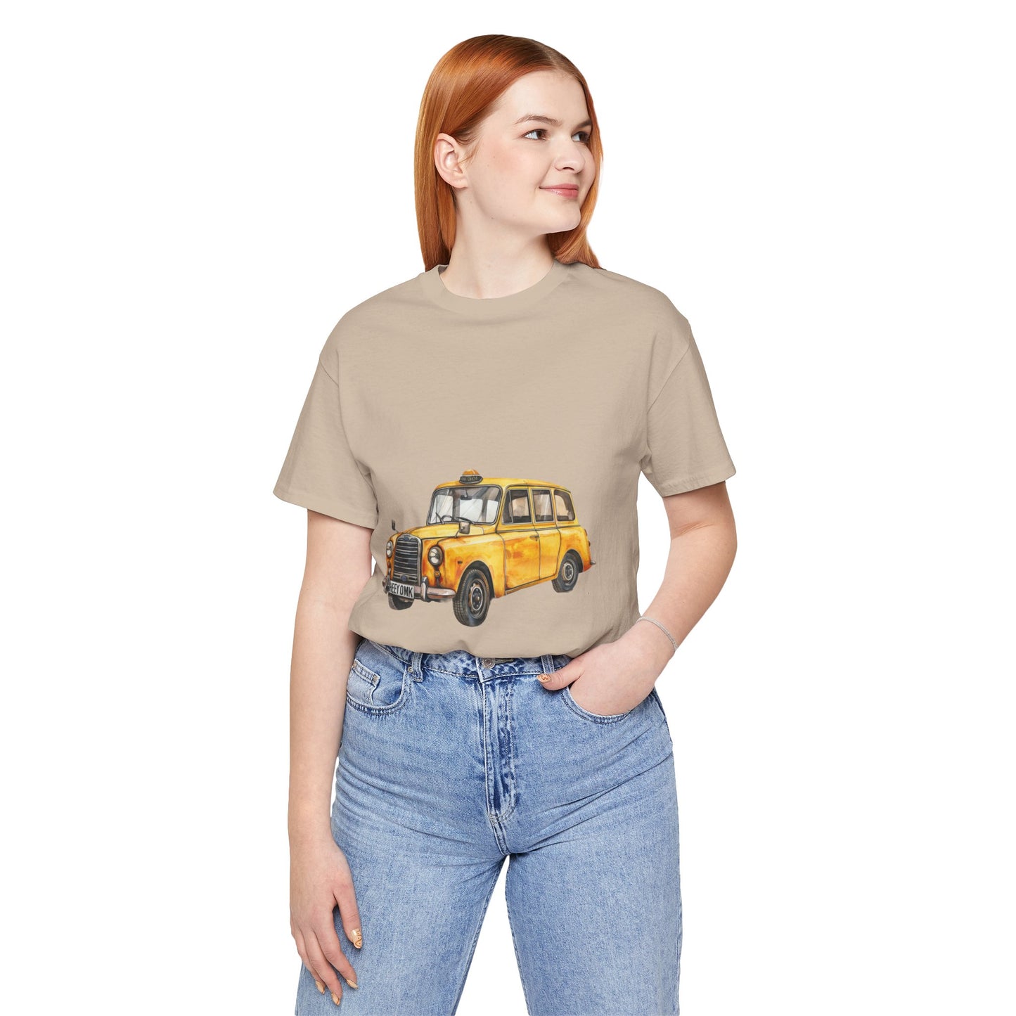 Unisex Jersey Short Sleeve Tee - Trendy British Vintage Car