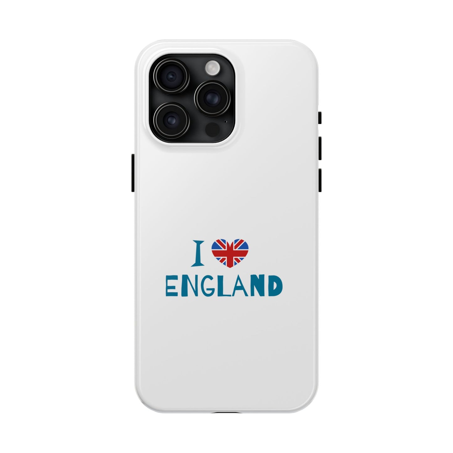 I Love England Tough Phone Cases | Travel Gifts, British Pride Accessories, Unique Phone Covers, Cute Holiday Gift, England Souvenirs