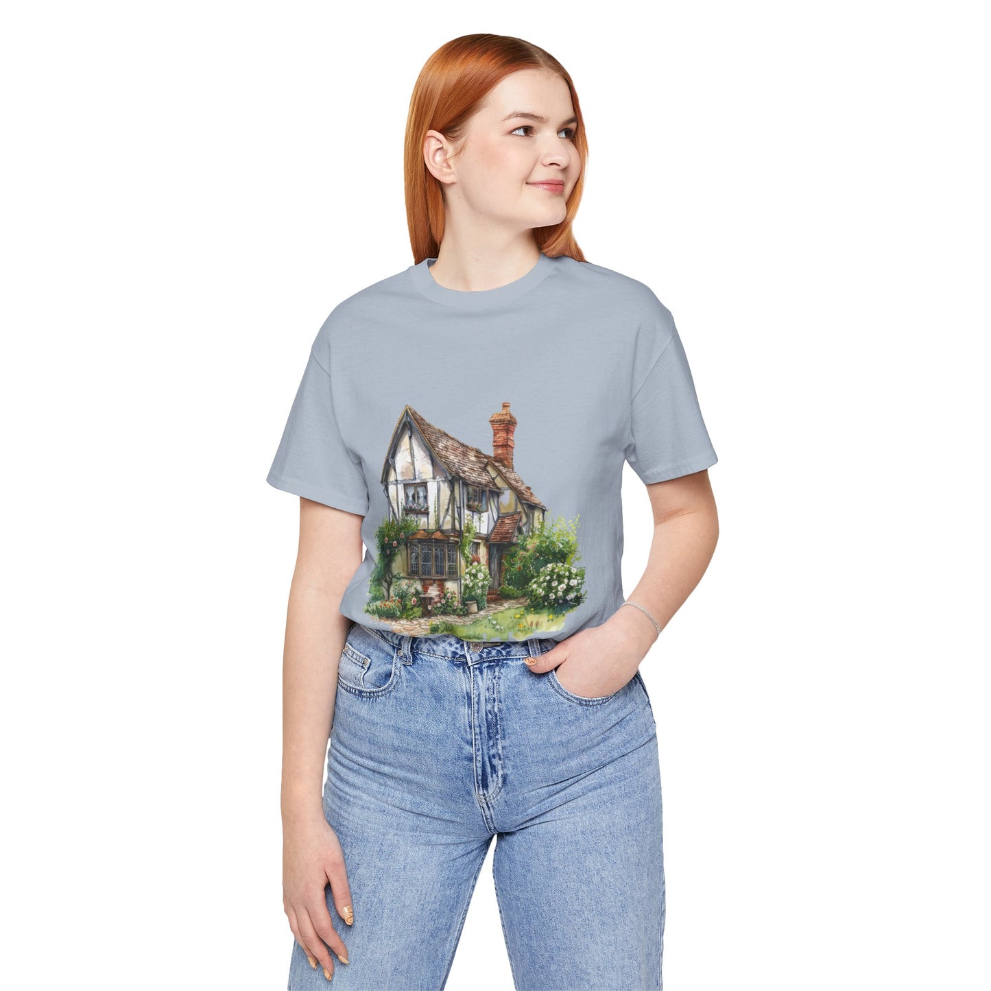 Unisex Jersey Short Sleeve Tee - Timeless Beauty - British Village Homes