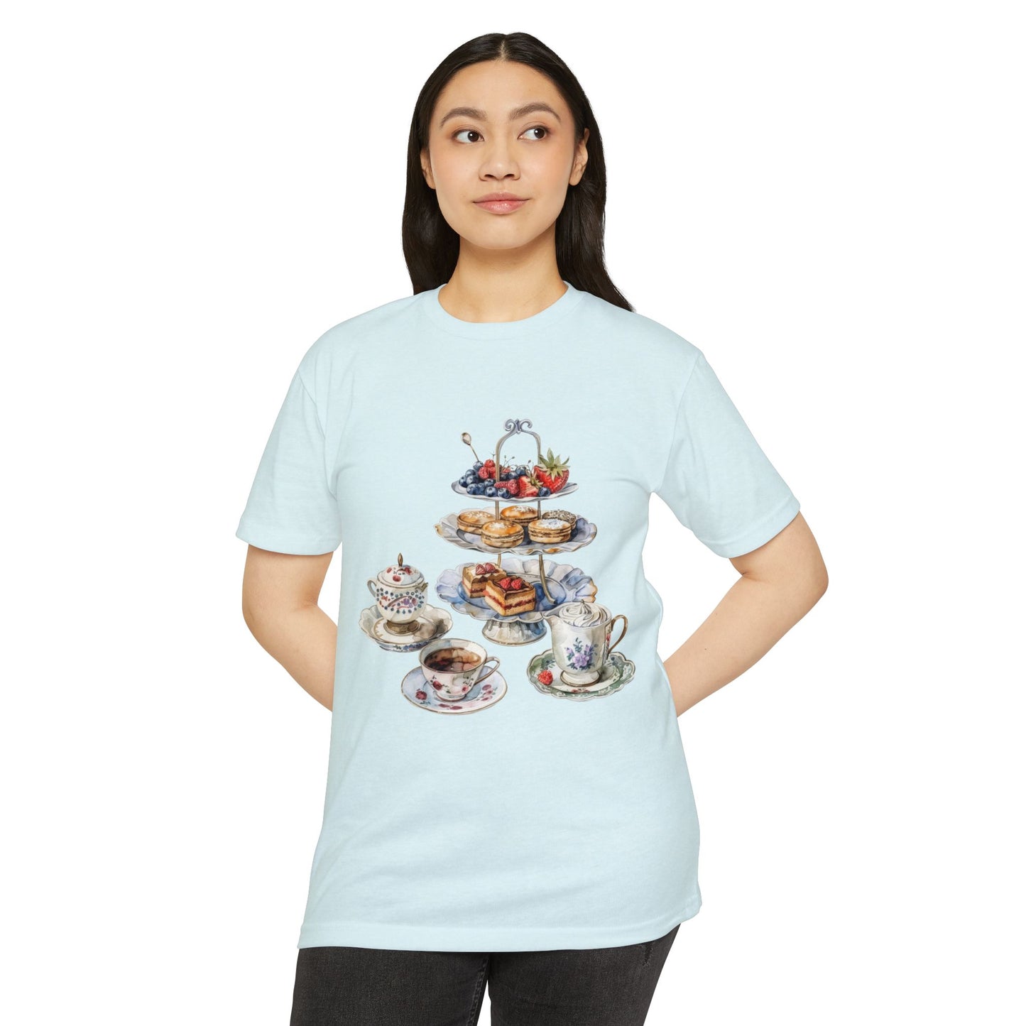 Unisex CVC Jersey T-shirt - A Journey Through British Cuisine