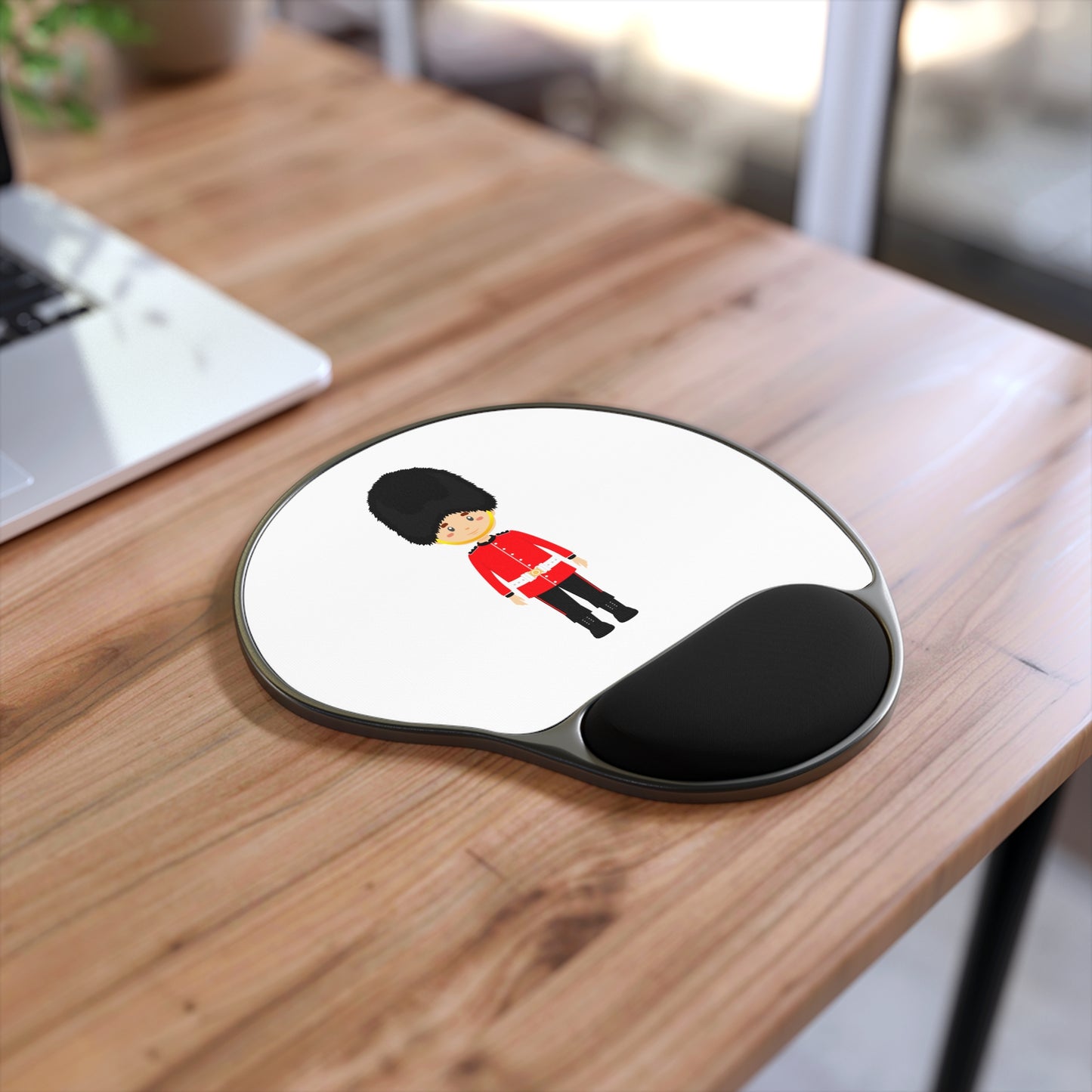 Whimsical Mouse Pad with Wrist Rest - Perfect for Home Office, Unique Gift, Cute Desk Accessory, British Guard Design