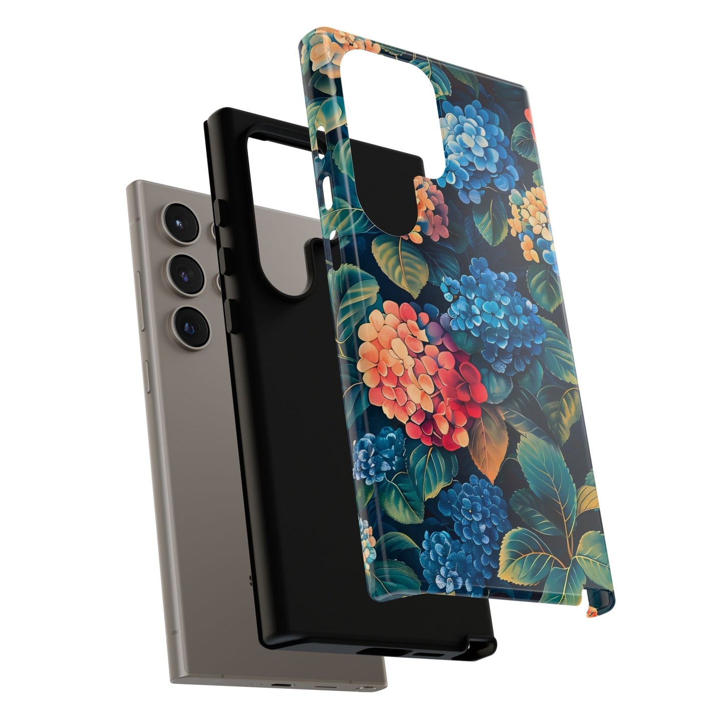 Floral Tough Phone Case, Durable Smartphone Cover, Flower Design, Gift for Her, Stylish Protection