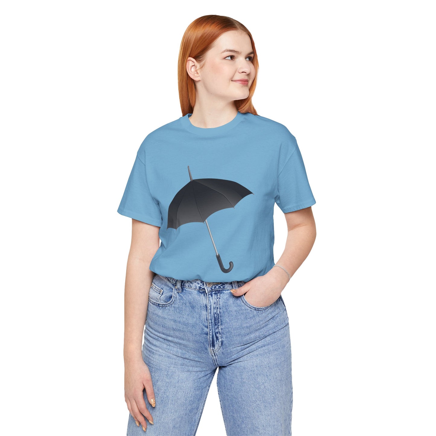 Unisex Jersey Short Sleeve Tee - Regal Royal Umbrella - Elegant and Majestic