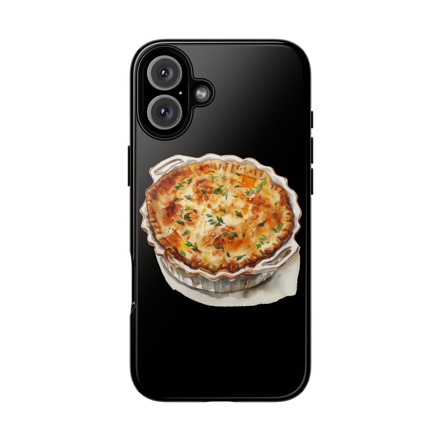 Quiche Phone Case - Funky Kitchen Decor, Foodie Gift, Chef Accessories, Culinary Art, Quirky Phone Cover