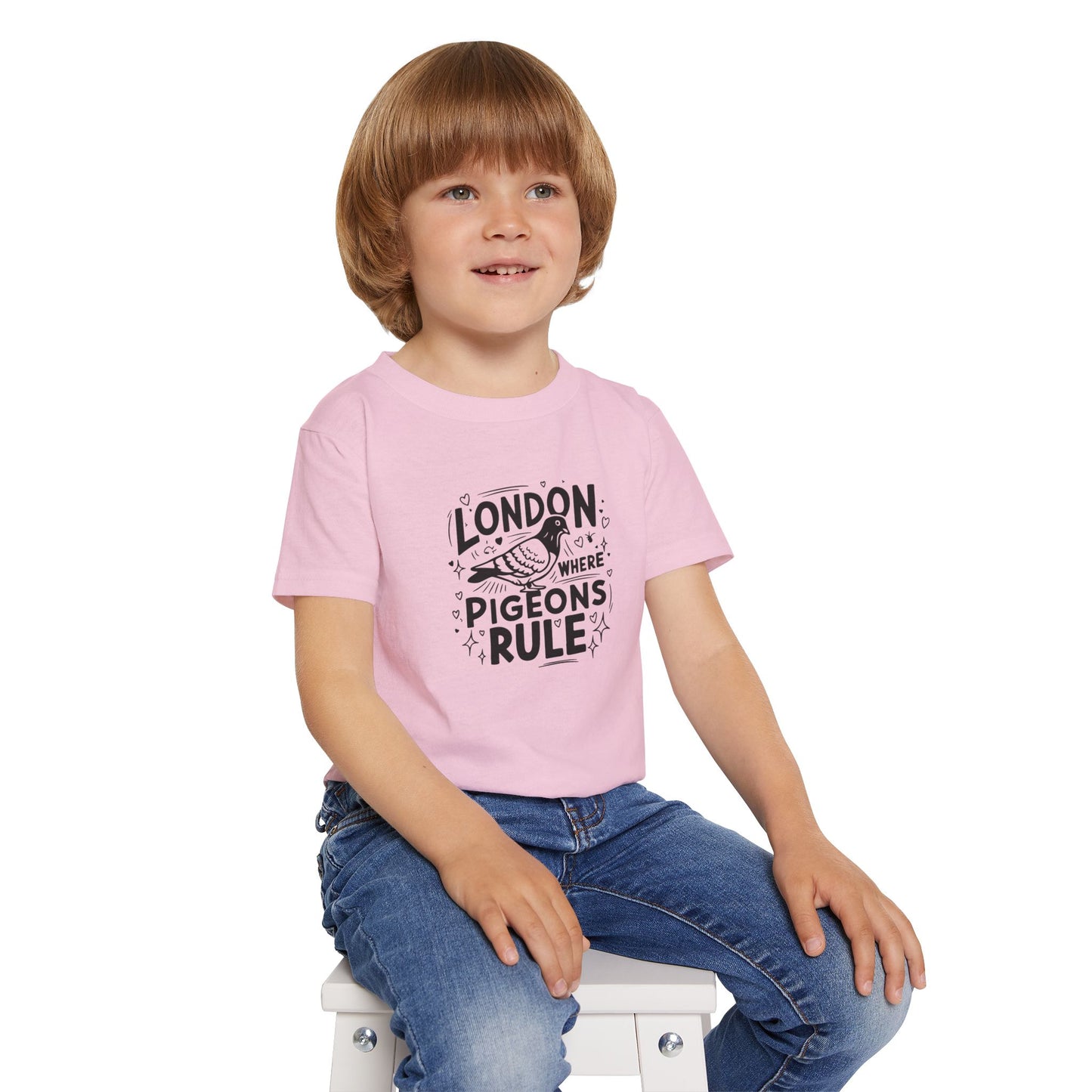 Toddler T-shirt - London where pigeons rule - Cute, Fun, Kids Clothing for Little Londoners