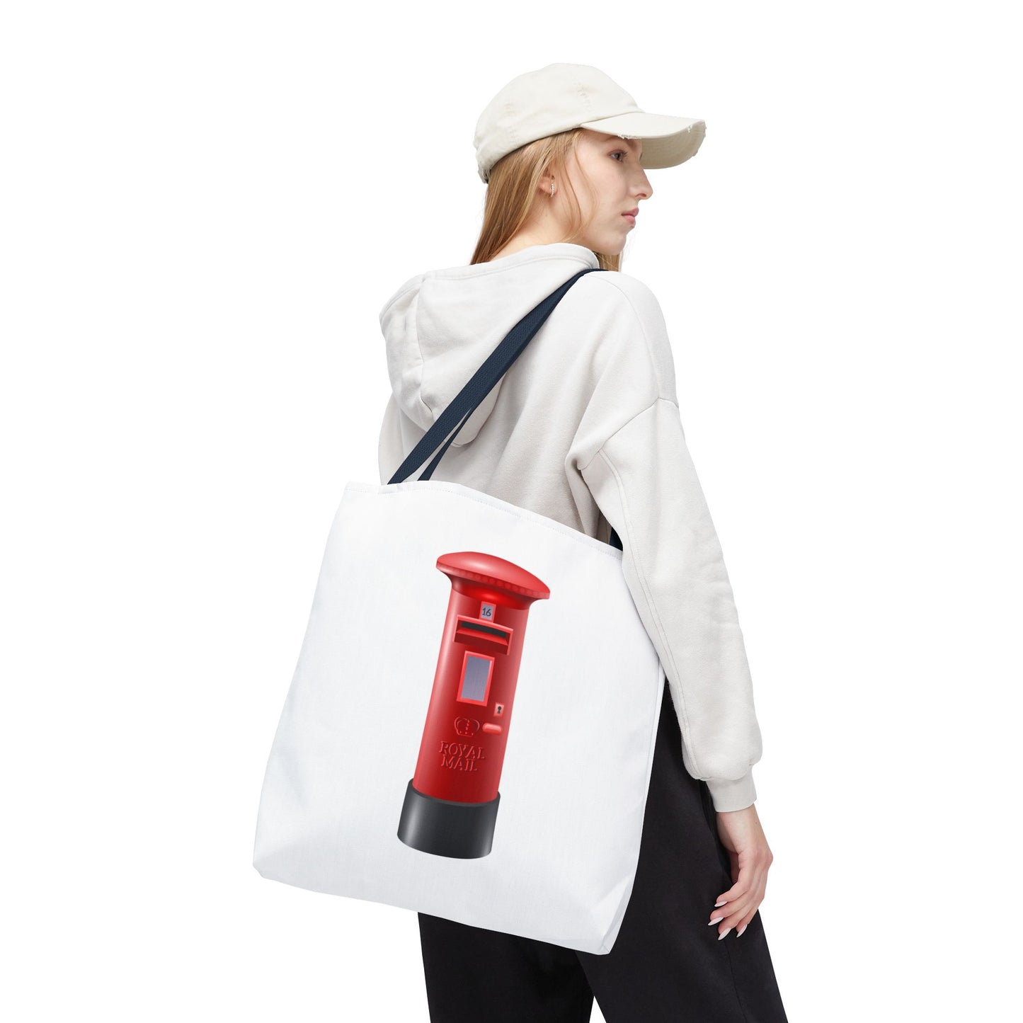 Vintage Post Box Tote Bag, Perfect for Postage Lovers, Everyday Use, Gift Idea for Holidays, Eco-Friendly Carryall