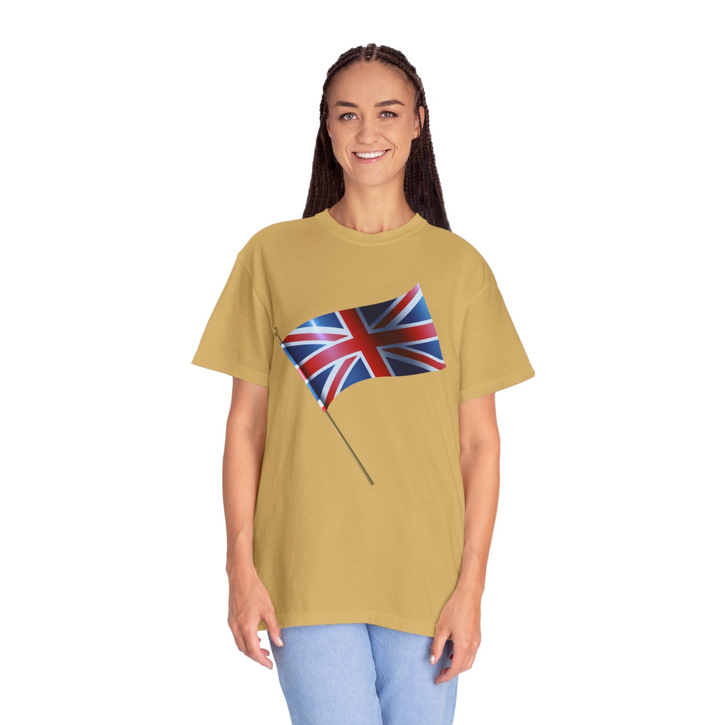 Unisex Garment-Dyed T-shirt - Emblem of Unity - The British Flag