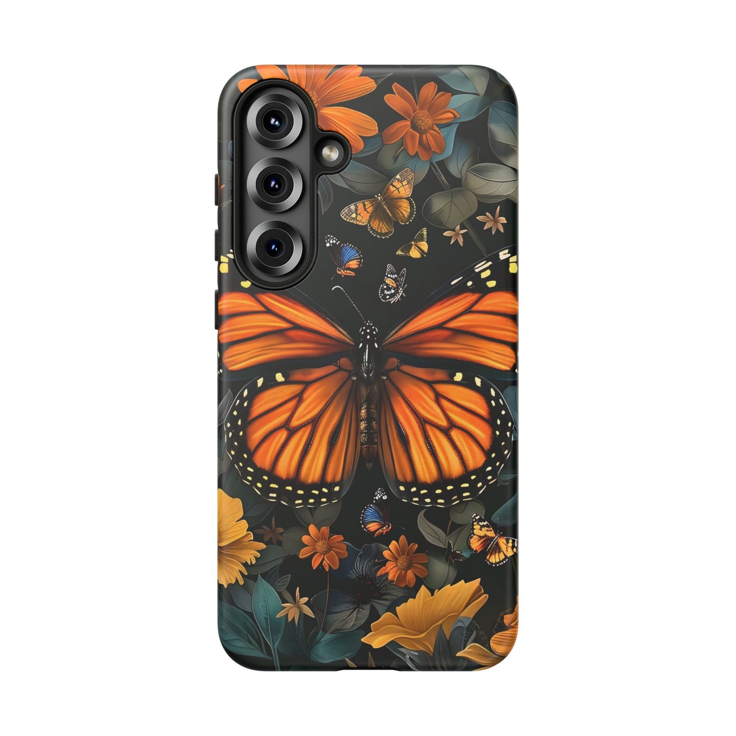 Monarch Butterfly Phone Case, Tough Cases, Nature Lover Gift, Floral Mobile Cover, Eco-Friendly Phone Accessory, Butterfly Design