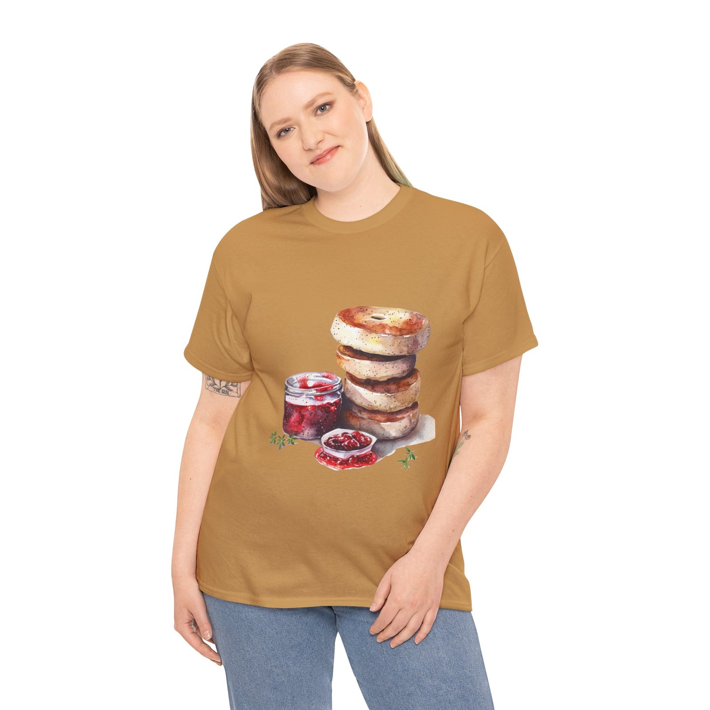 Unisex Heavy Cotton Tee - A Taste of Tradition - Iconic British Cuisine