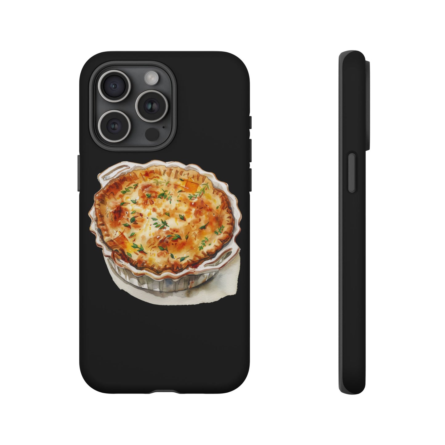 Quiche Phone Case - Funky Kitchen Decor, Foodie Gift, Chef Accessories, Culinary Art, Quirky Phone Cover