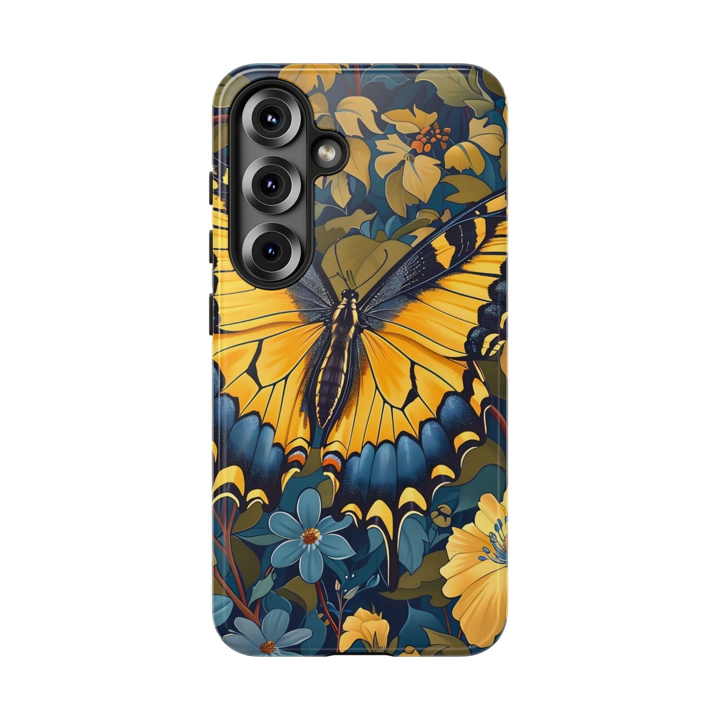 Colorful Butterfly Phone Case, Floral Design, Tough Cases, Protective Cover, Gifts for Nature Lovers, Birthday Present