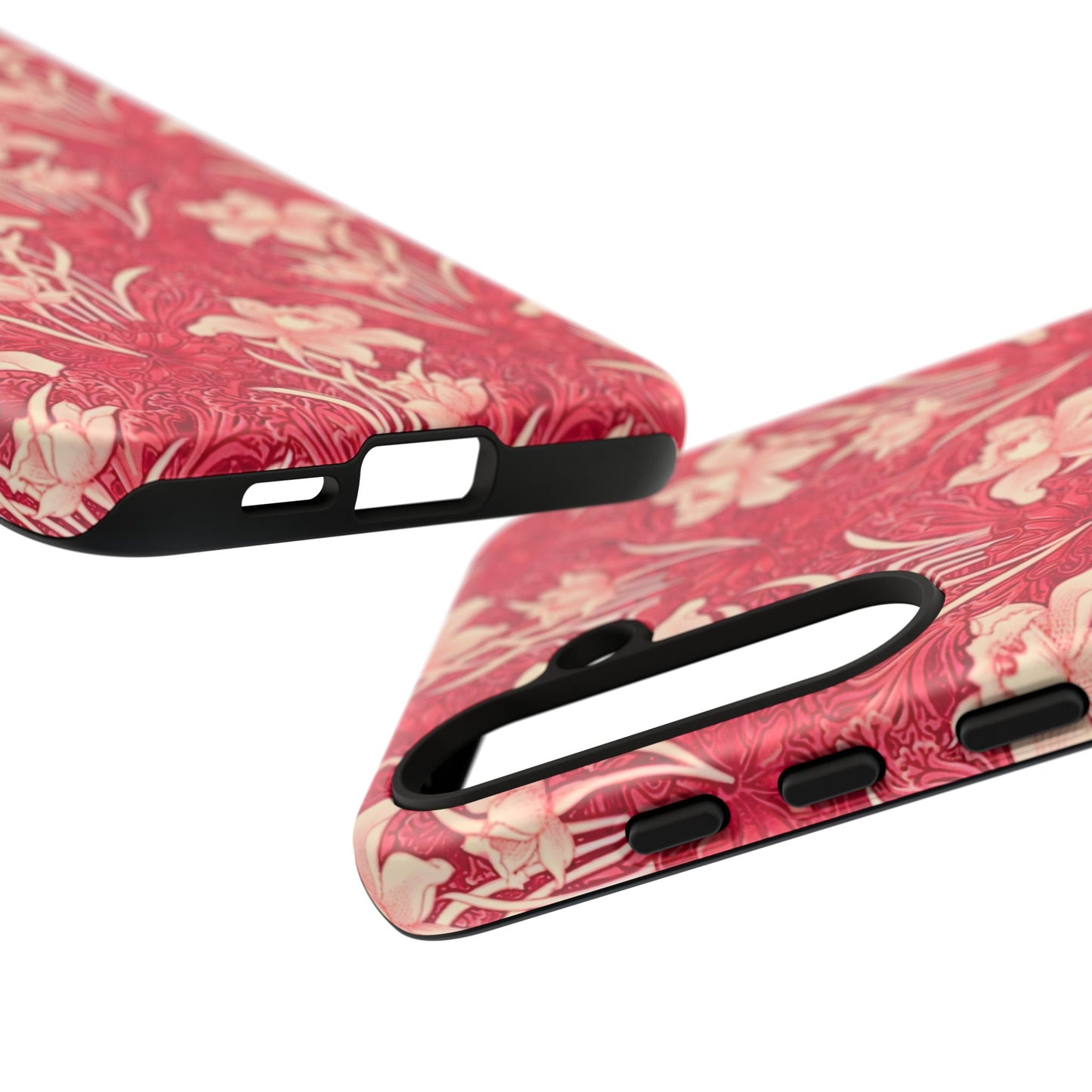 Floral Tough Phone Case - Durable, Stylish Accessory, Perfect Gift for Her, Floral Pattern, Customizable, Ideal for Daily Use