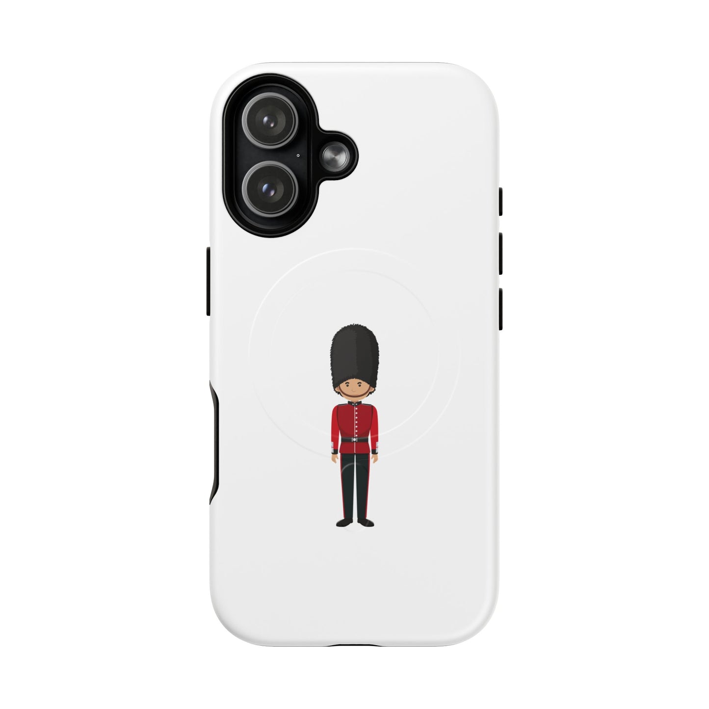 Guard Themed Magnetic Phone Case, Cute Soldier Design, Gift for Kids, Unique Gadget Accessory, Fun Phone Cover