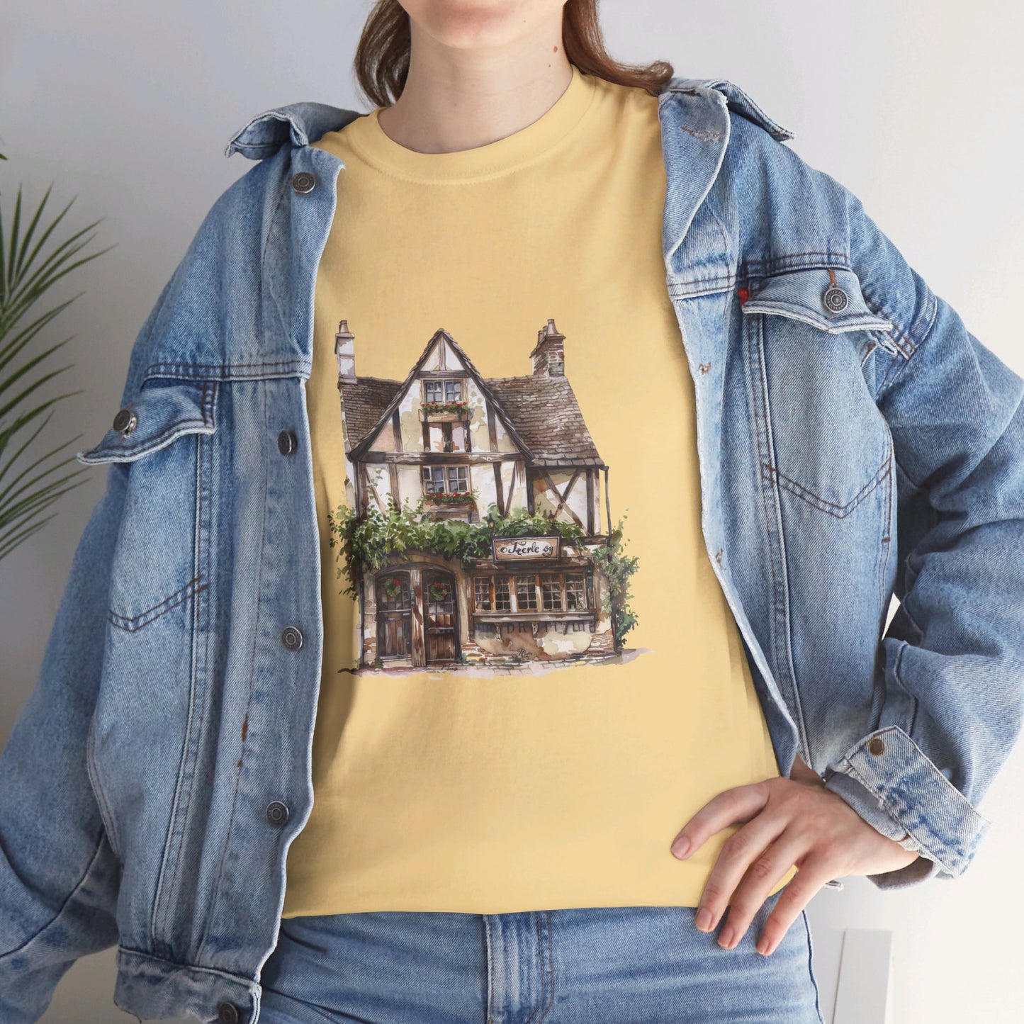 Charming British House - Warm and Cozy Unisex Heavy Cotton T-Shirt