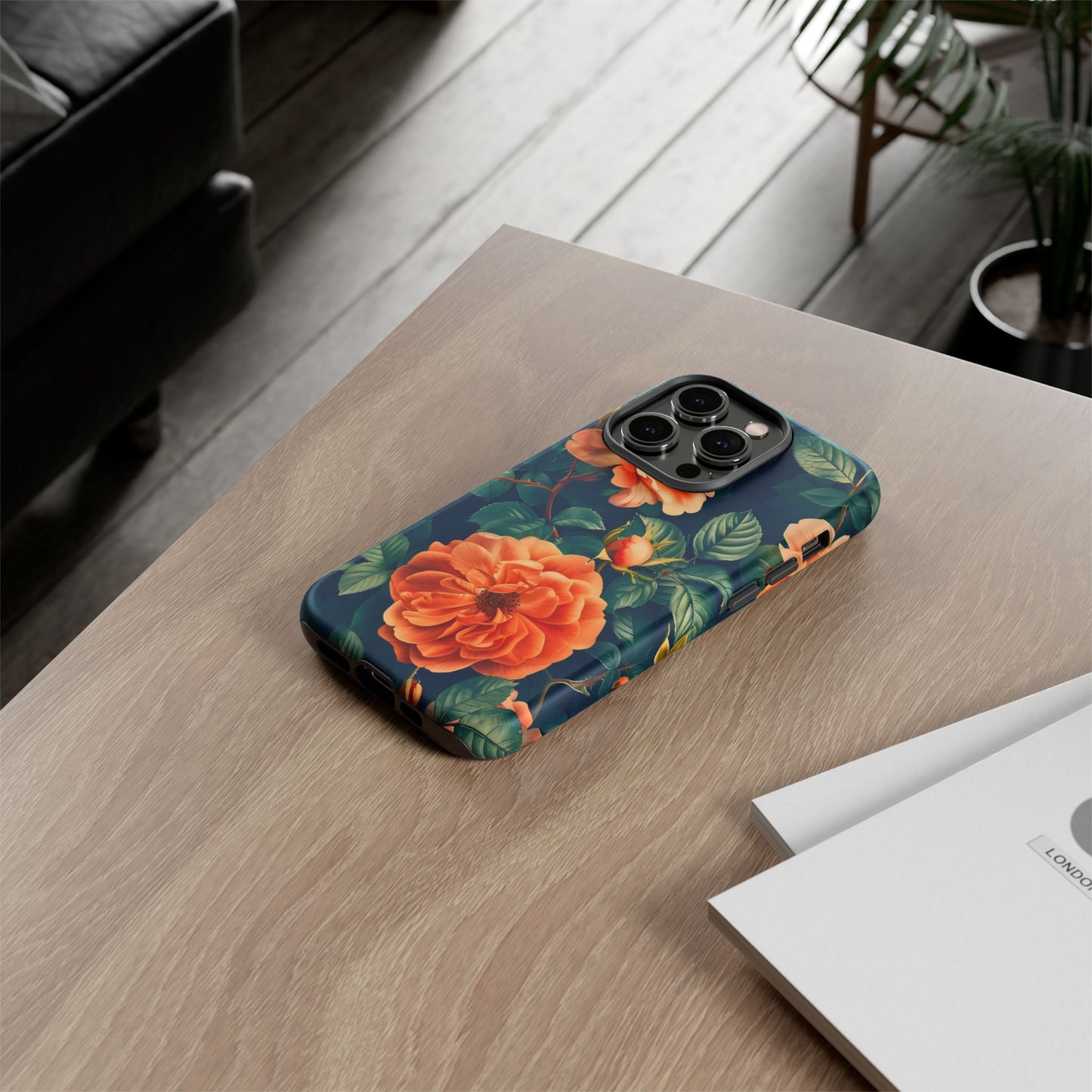 Floral Phone Case, Tough Cases for Nature Lovers, Botanical Design, Phone Protection, Gift for Her, Trending Floral Accessories