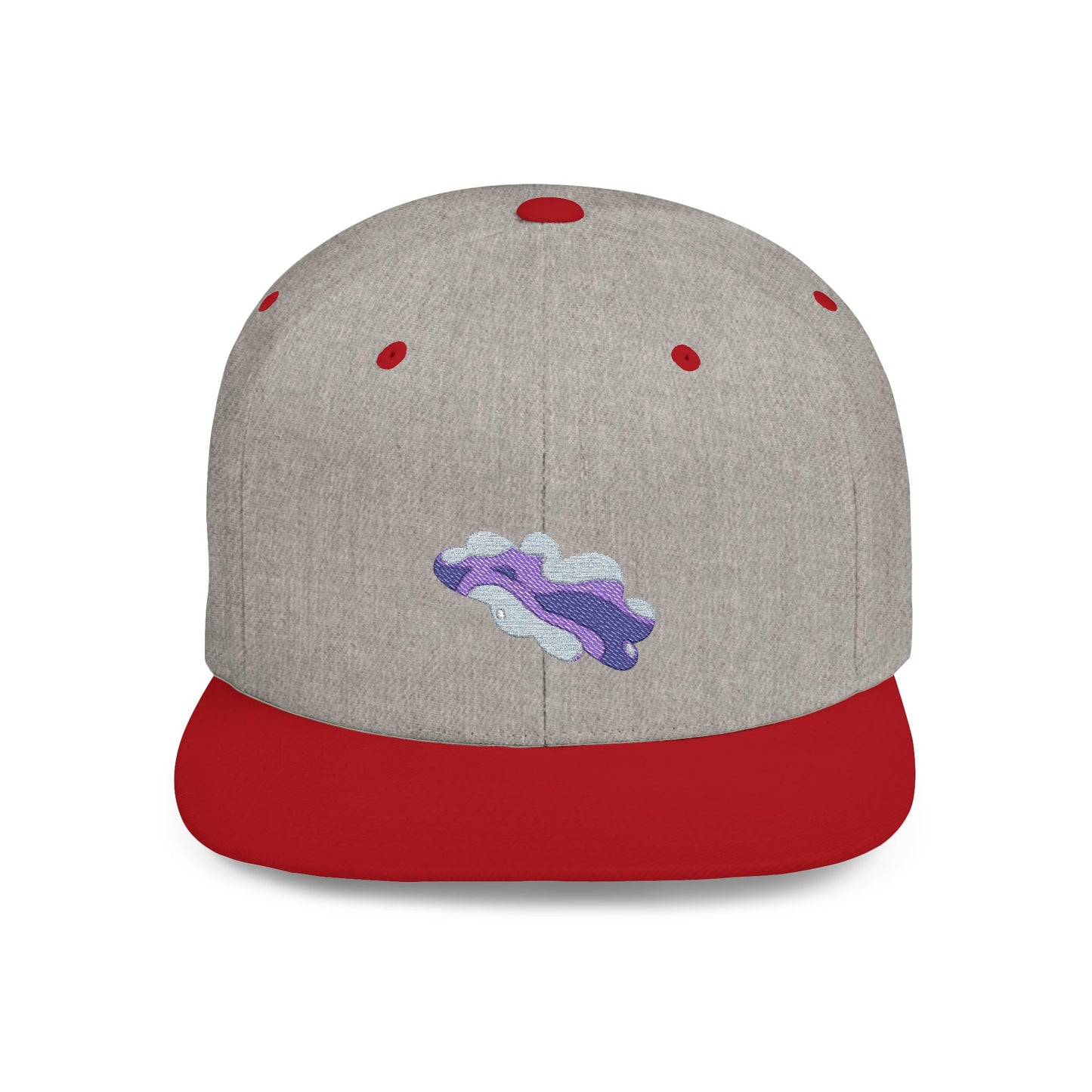 Sparkling Purple Flat Bill Snapback Hat, Trendy Streetwear Cap, Gift for Fashion Lovers, Festival Hat, Summer Accessory, Unisex Style