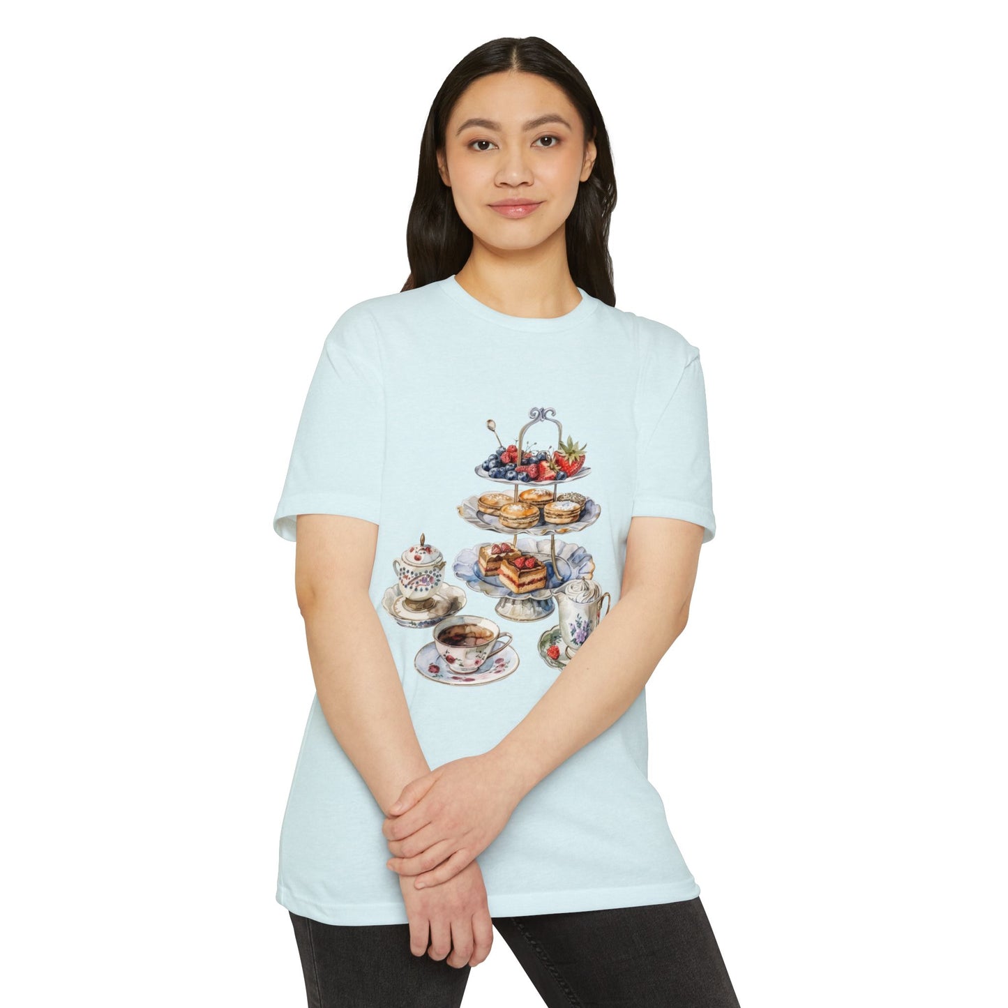 Unisex CVC Jersey T-shirt - A Journey Through British Cuisine