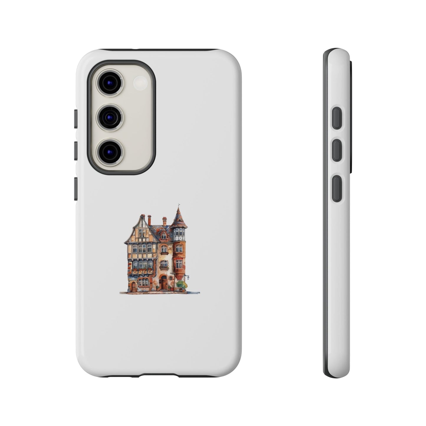 Artistic Phone Case with Vintage House Design