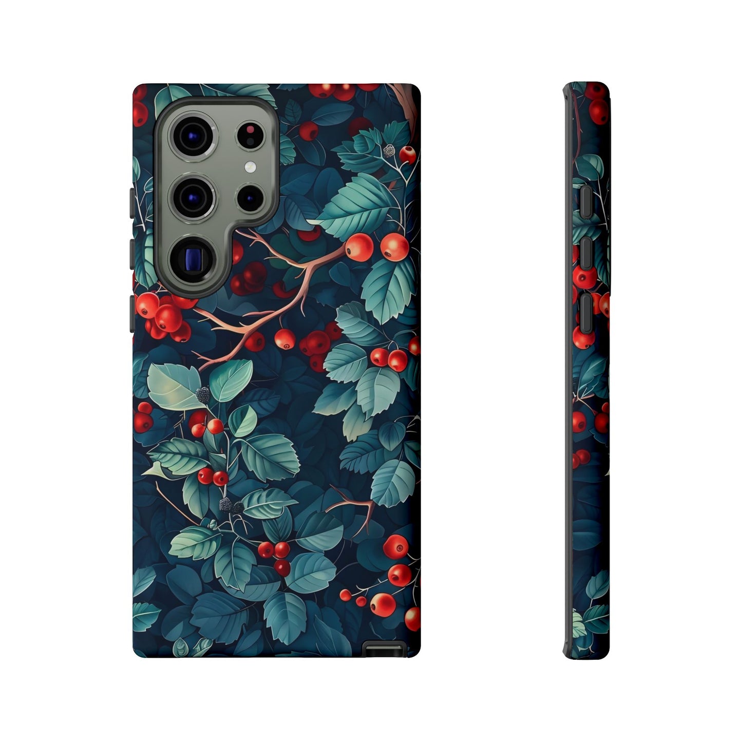 Berry Blossom Phone Case - Nature Lover's Gift, Floral Design, Cute Accessory for Spring, Unique Tech Cover, Perfect for Holidays