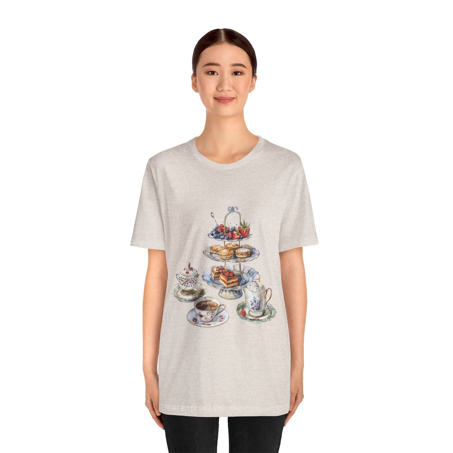 Unisex Jersey Short Sleeve Tee - Savoring Britain - A Journey Through British Cuisine
