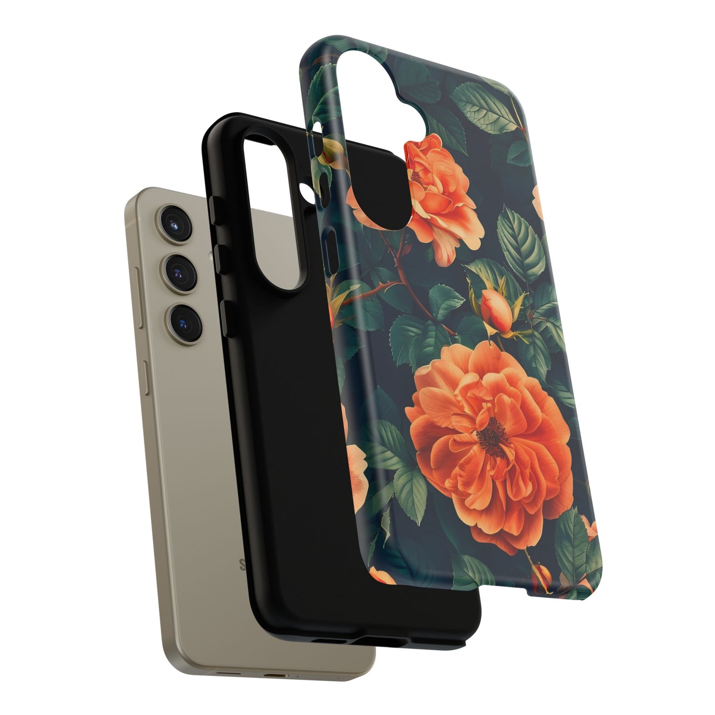 Floral Phone Case, Tough Cases for Nature Lovers, Botanical Design, Phone Protection, Gift for Her, Trending Floral Accessories