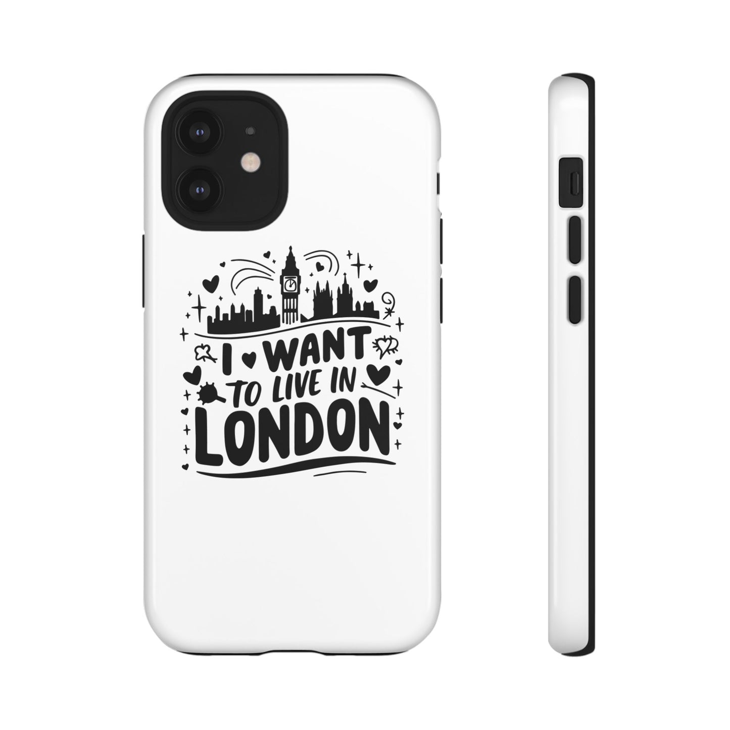 London City iPhone Case, Tough Phone Cover, Travel Gift, London Souvenir, Adventure Accessory, Wanderlust Decor