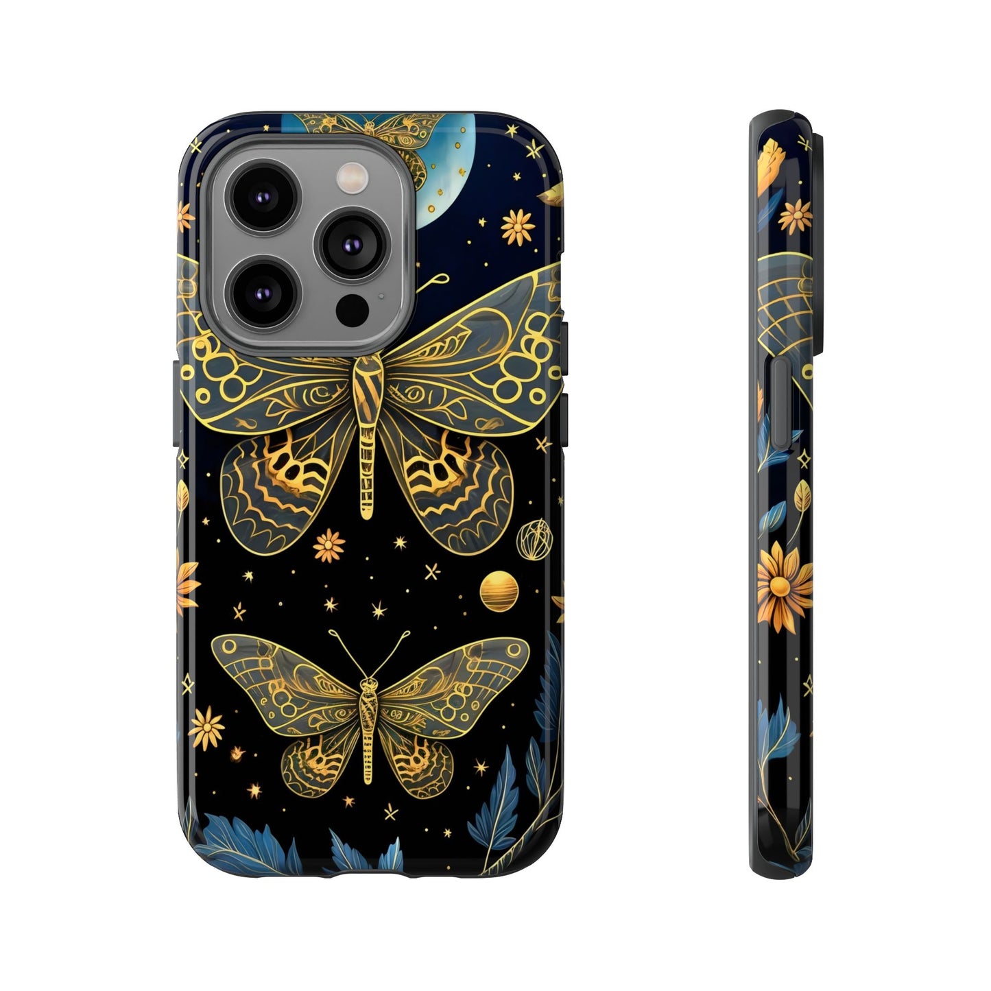 Butterfly Galaxy Phone Case | Tough Cases for Nature Lovers, Unique Phone Covers, Gift for Her, Boho Style, Floral Design