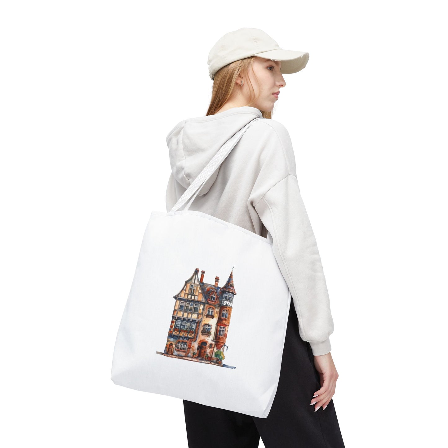 Charming Illustrated Tote Bag, Perfect for Shopping, Beach Days, Eco-Friendly, Gift for Gardeners, Art Lovers, Travel Essential