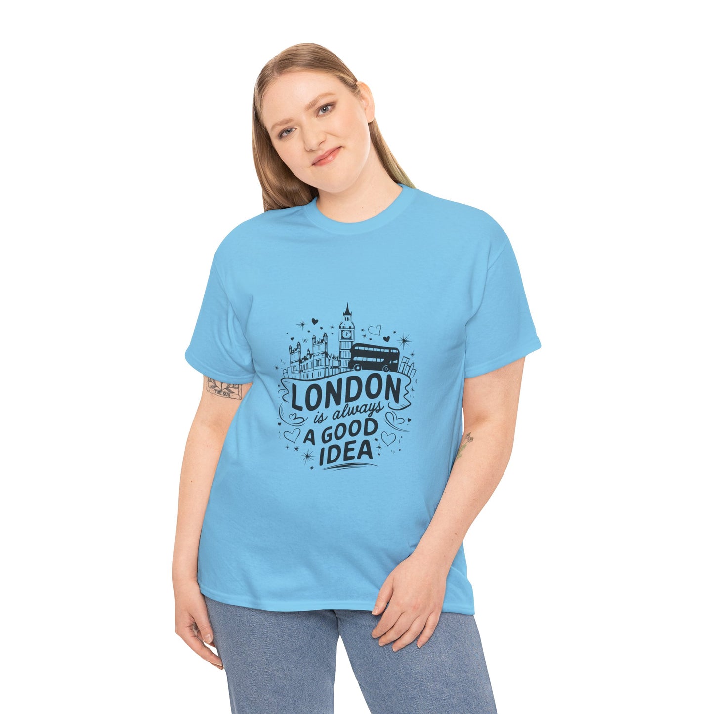 Unisex Heavy Cotton Tee - London is always a good idea
