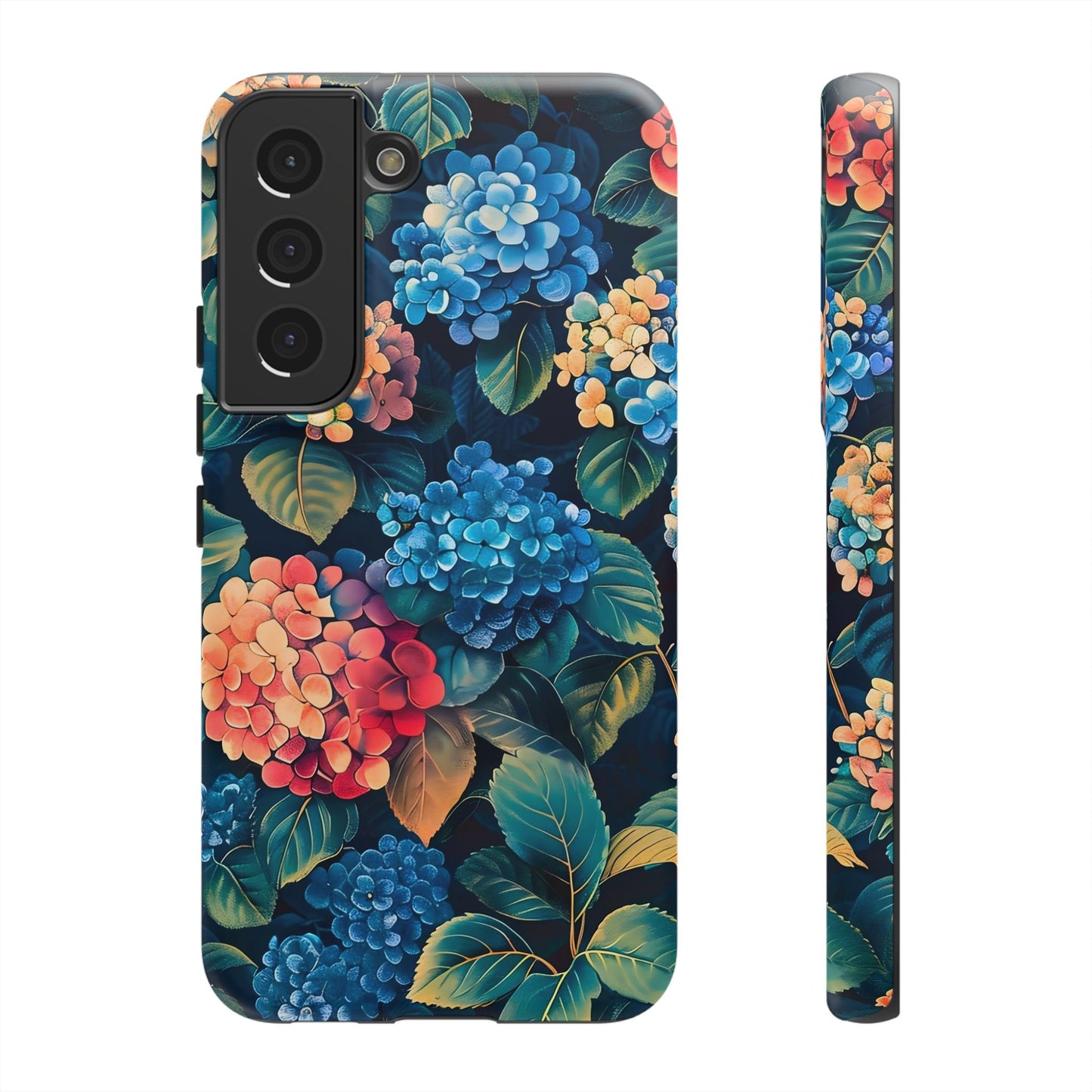 Floral Tough Phone Case, Durable Smartphone Cover, Flower Design, Gift for Her, Stylish Protection
