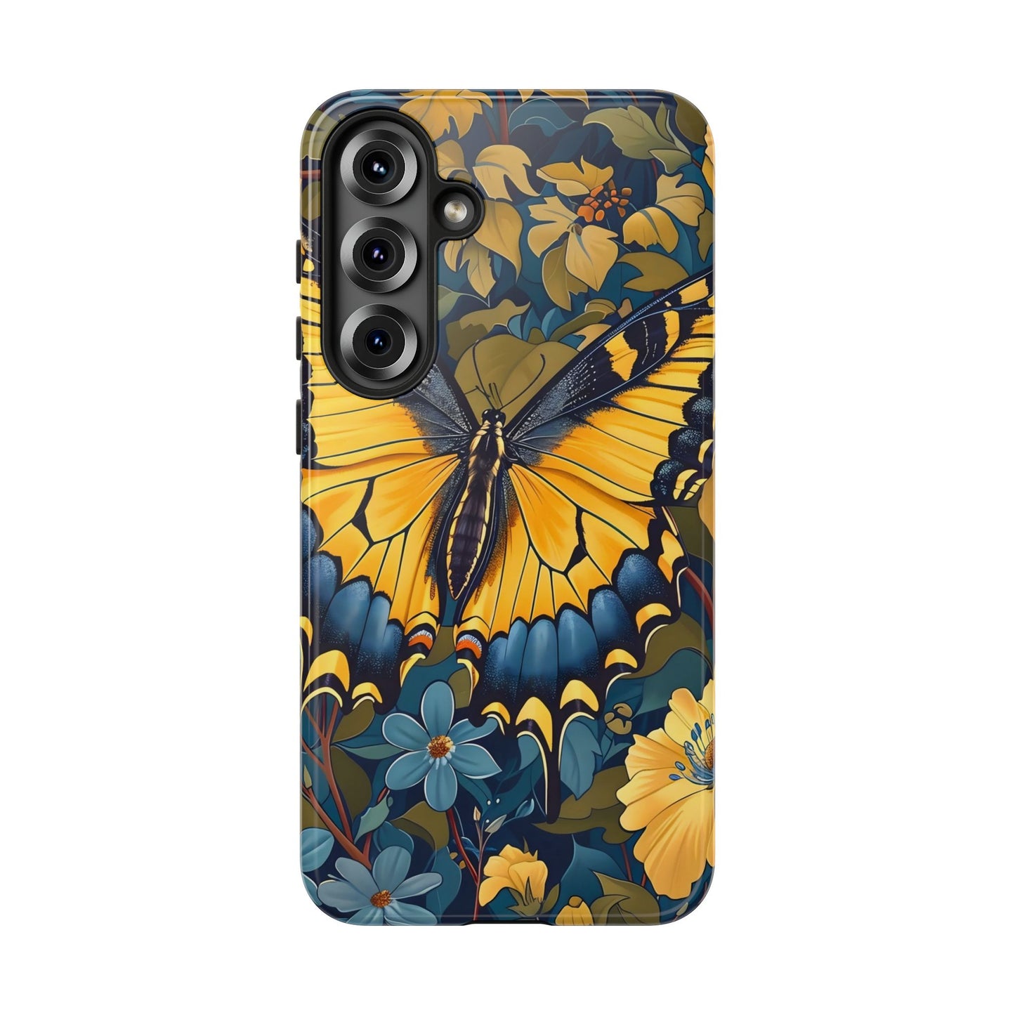 Colorful Butterfly Phone Case, Floral Design, Tough Cases, Protective Cover, Gifts for Nature Lovers, Birthday Present
