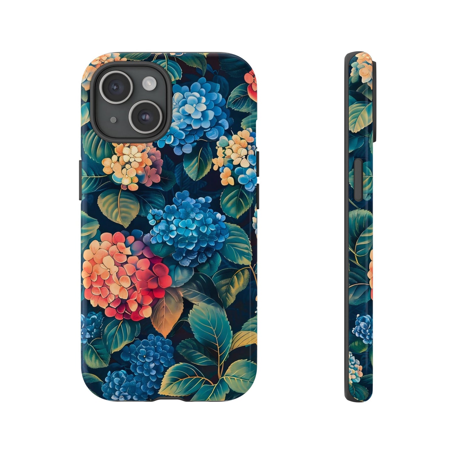 Floral Tough Phone Case, Durable Smartphone Cover, Flower Design, Gift for Her, Stylish Protection