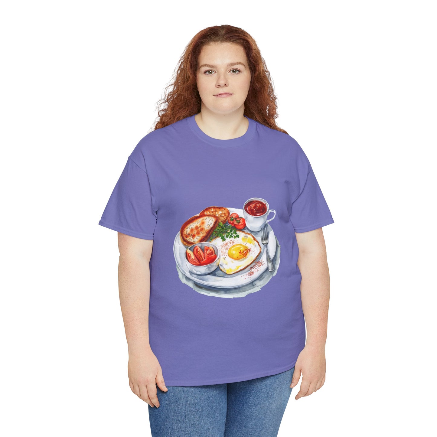 Unisex Heavy Cotton Tee - Fish, Chips, and Beyond - The Best of British Food