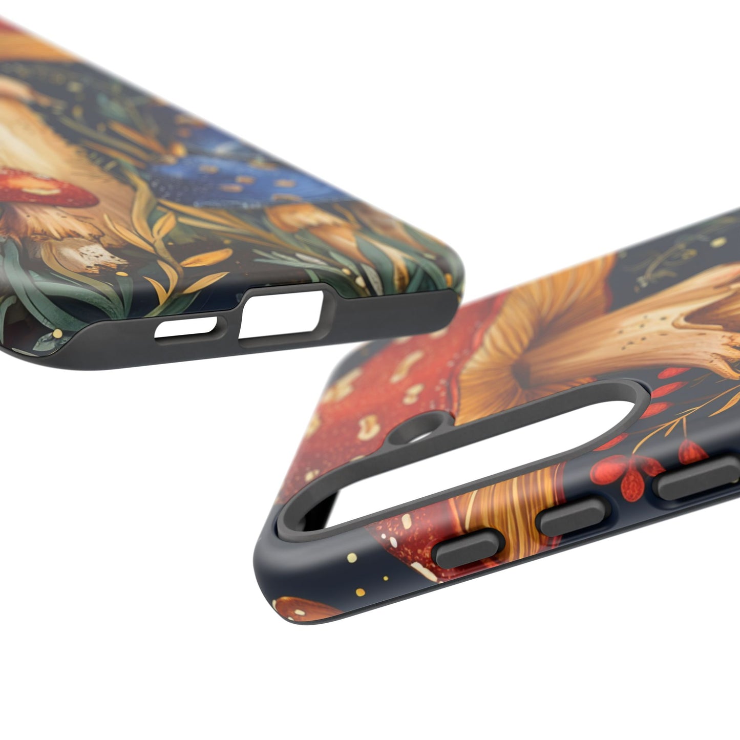 Mushroom Phone Case with Nature Design, Tough Phone Cover, Eco-Friendly Case, Gift for Nature Lovers, Unique Phone Accessory